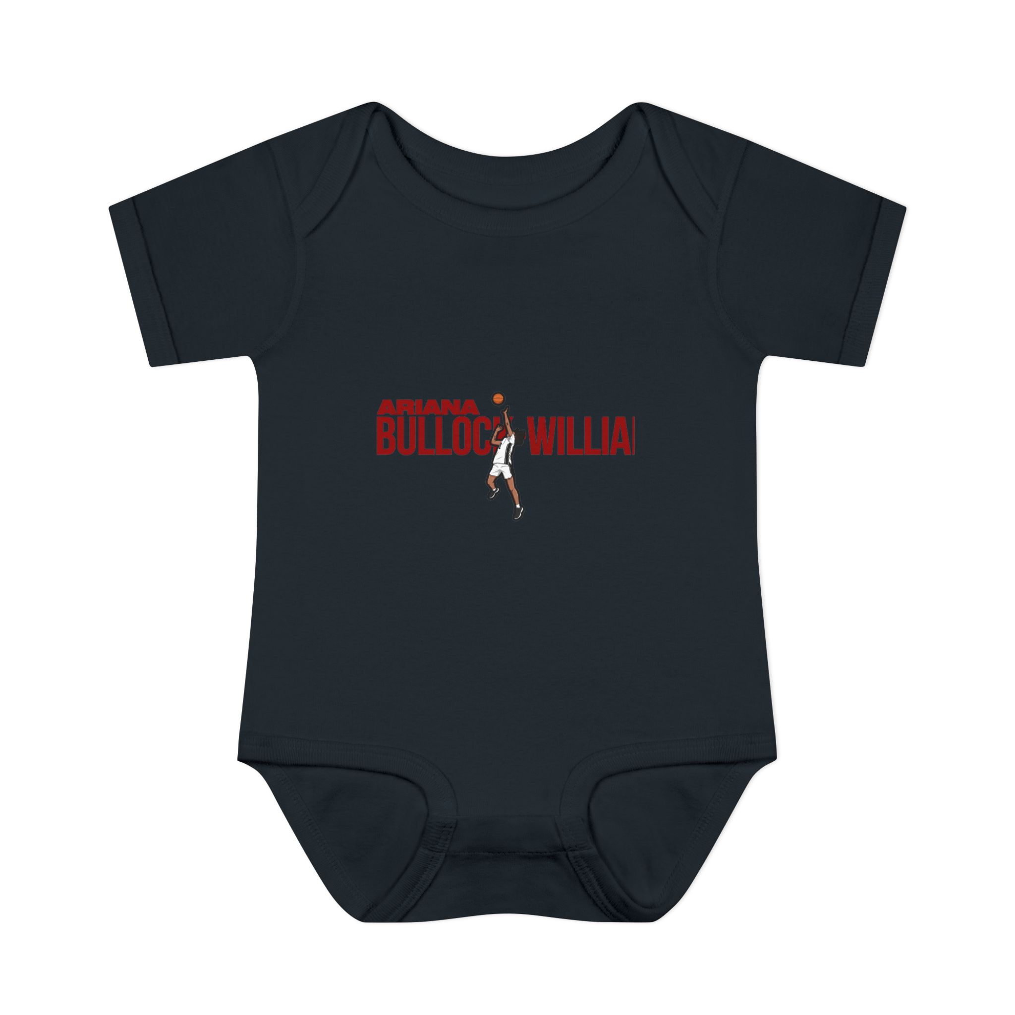 Baby Onesie — character_player_name in Black