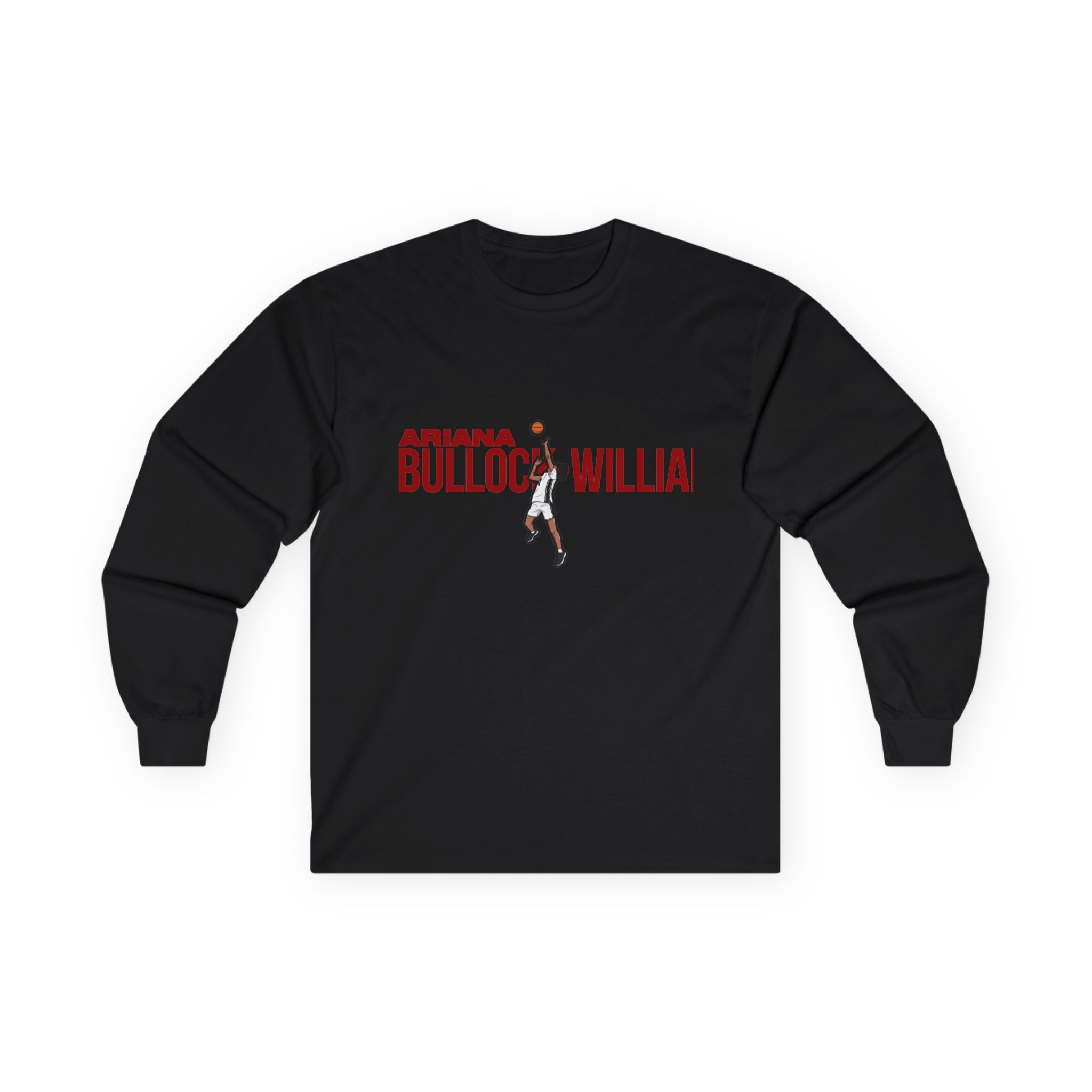 Long Sleeve Tee — character_player_name in Black