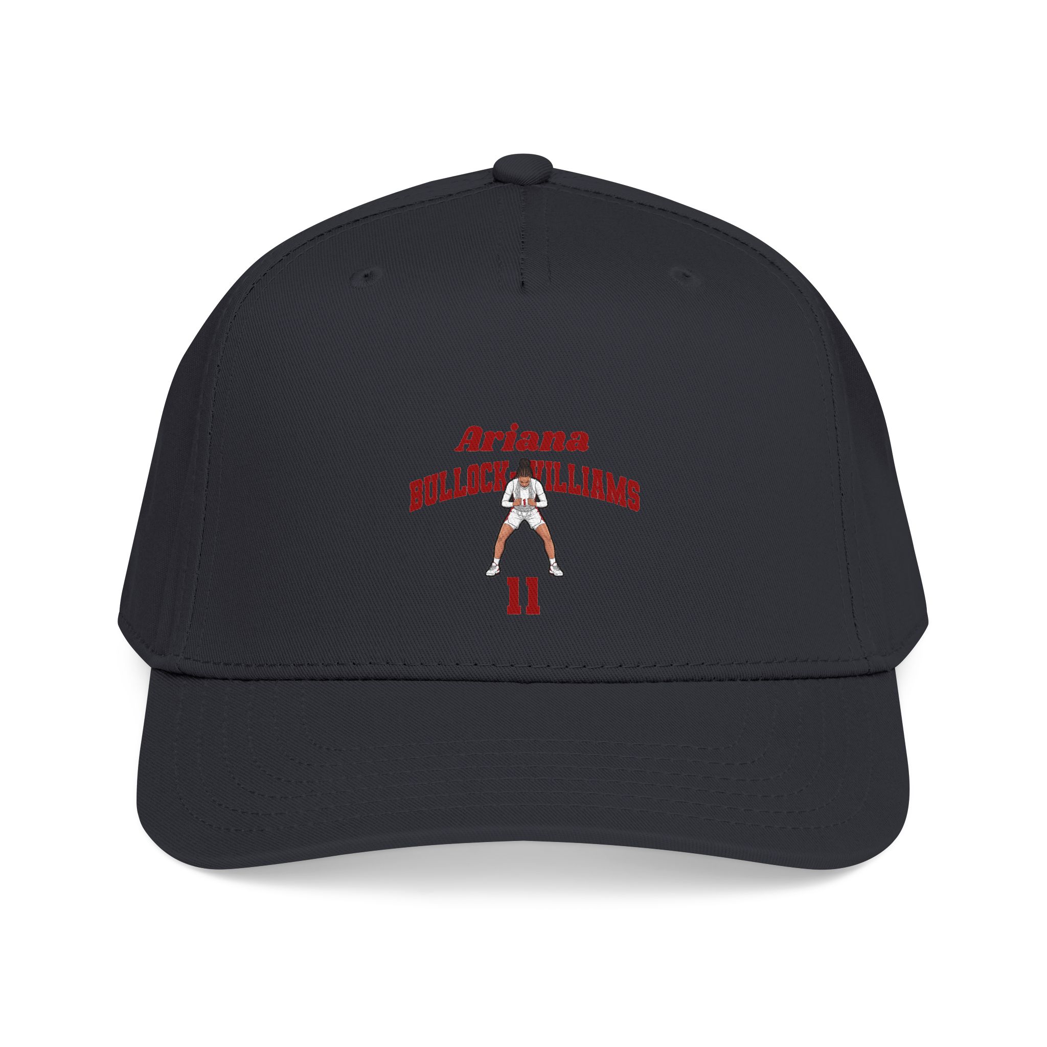 Baseball Cap — character_signature_arch in Black