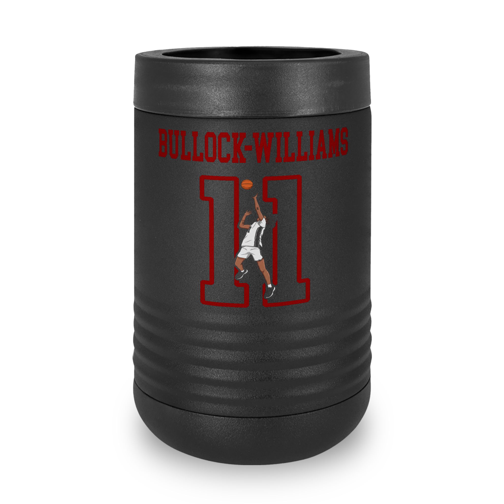 Stainless Can Cooler — character_shirsey in Black