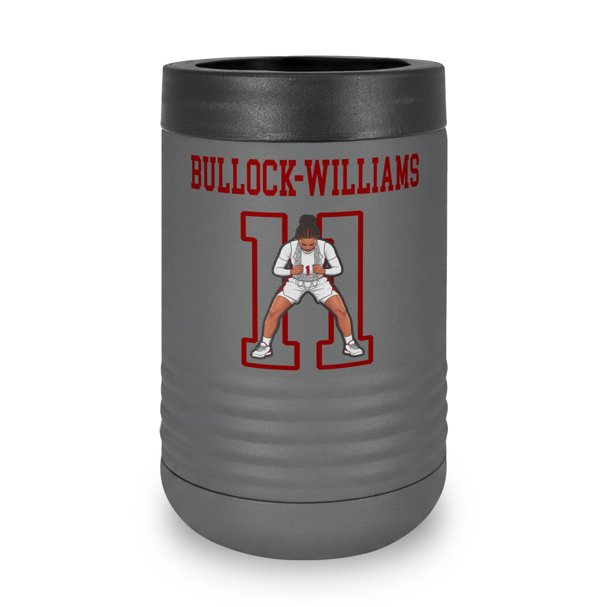 Stainless Can Cooler — character_shirsey in Grey