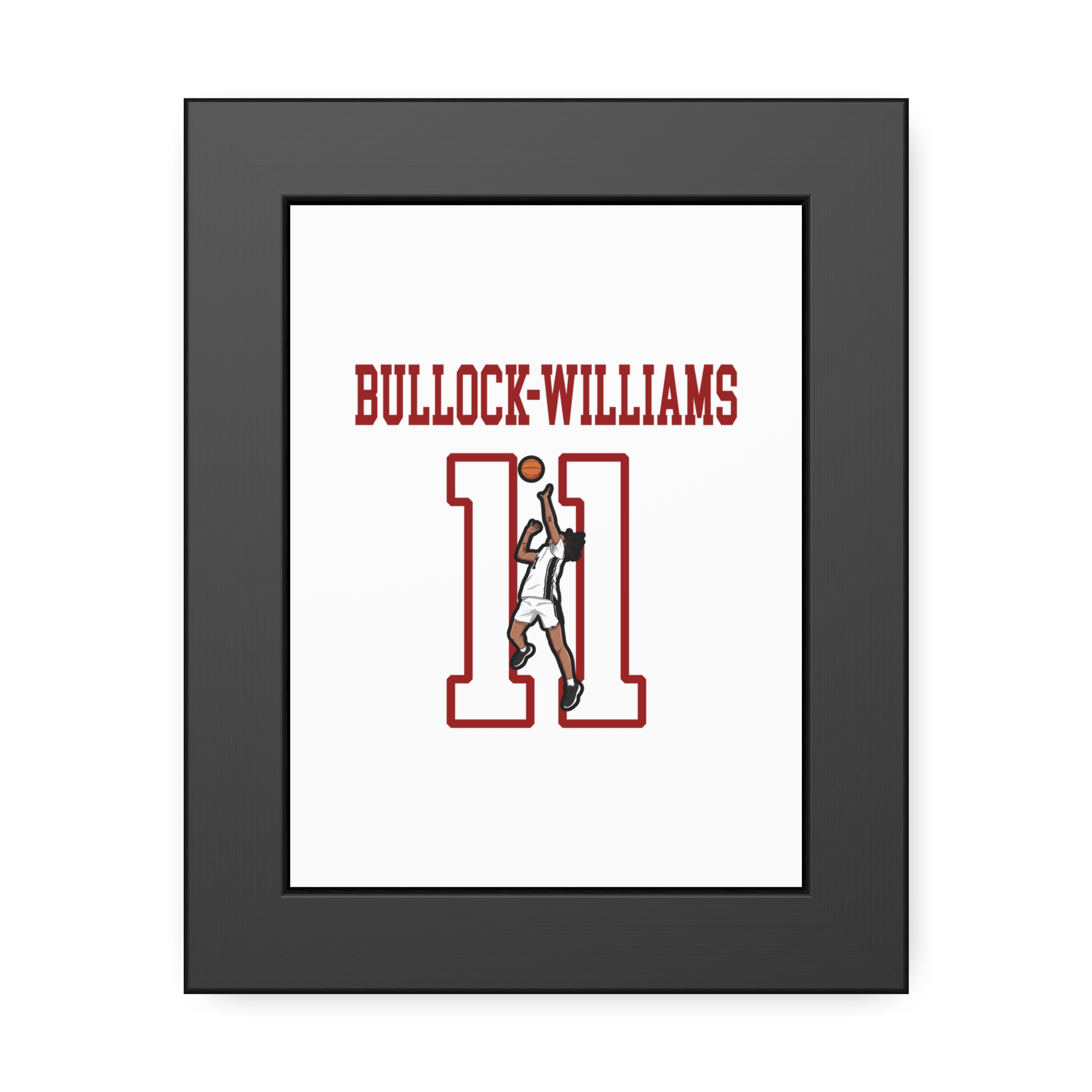 Framed Poster — character_shirsey in Black
