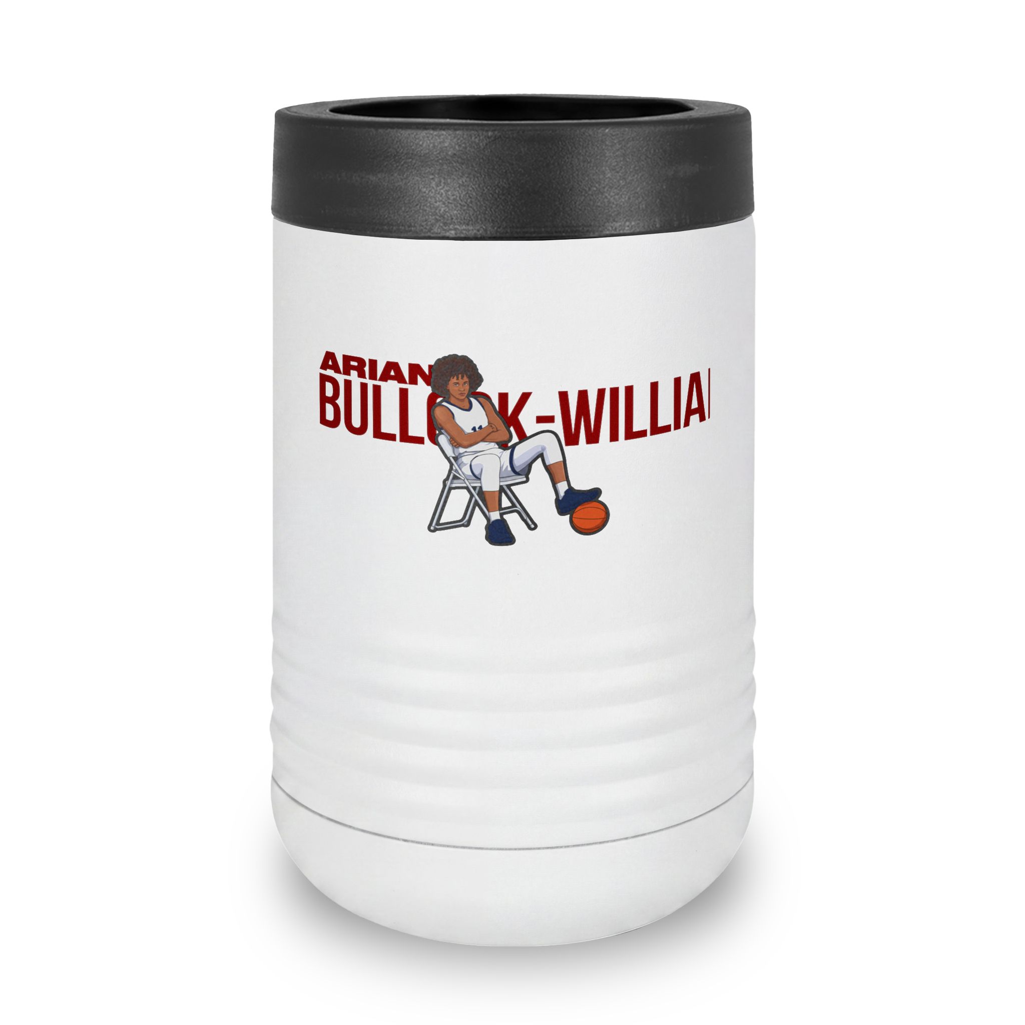 Stainless Can Cooler — character_player_name in White
