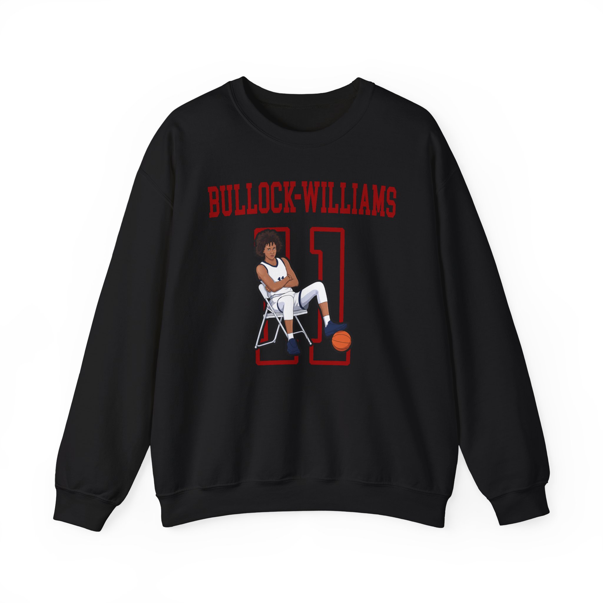 Crewneck Sweatshirt — character_shirsey in Black