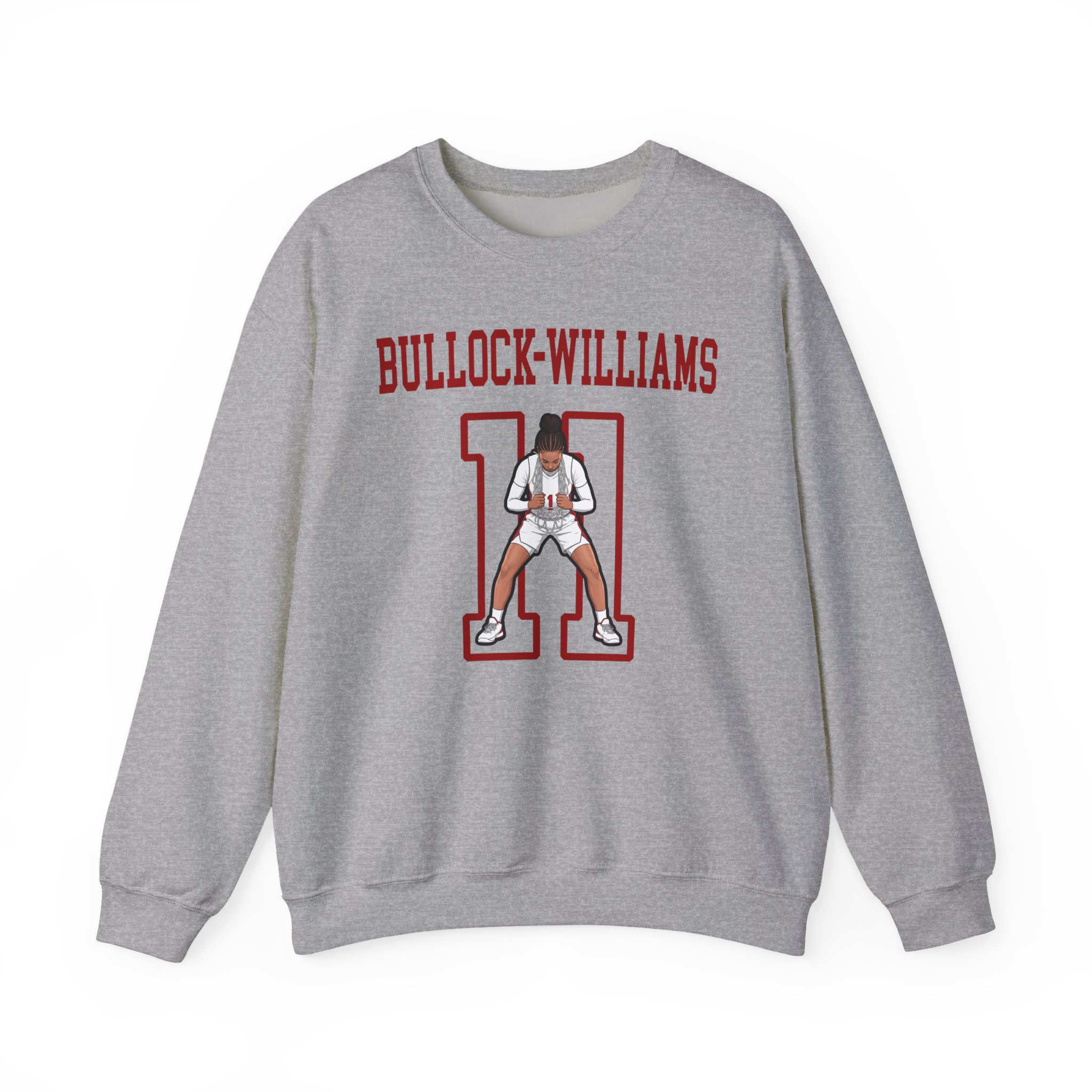 Crewneck Sweatshirt — character_shirsey in Grey