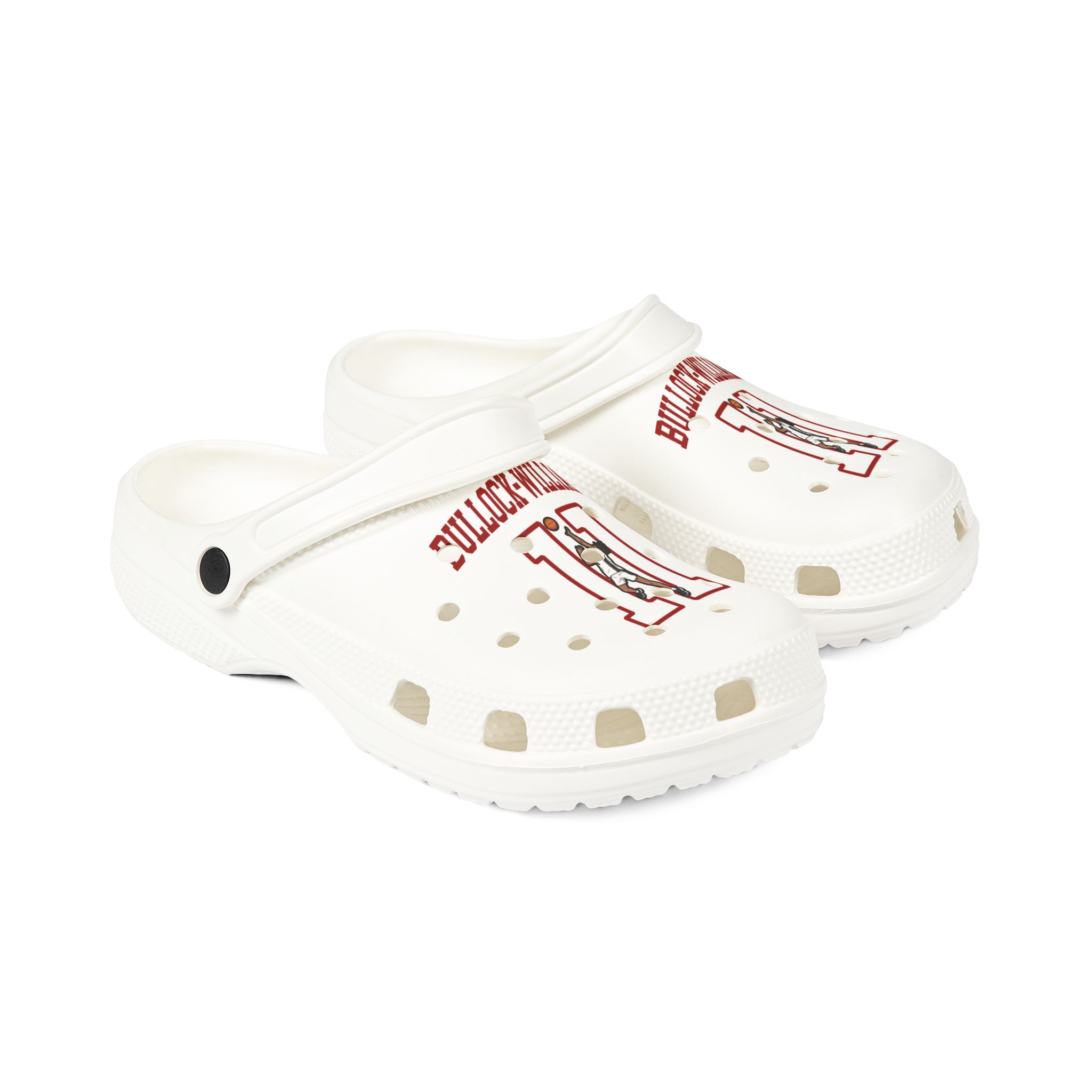 Rubber Clogs — character_shirsey in White