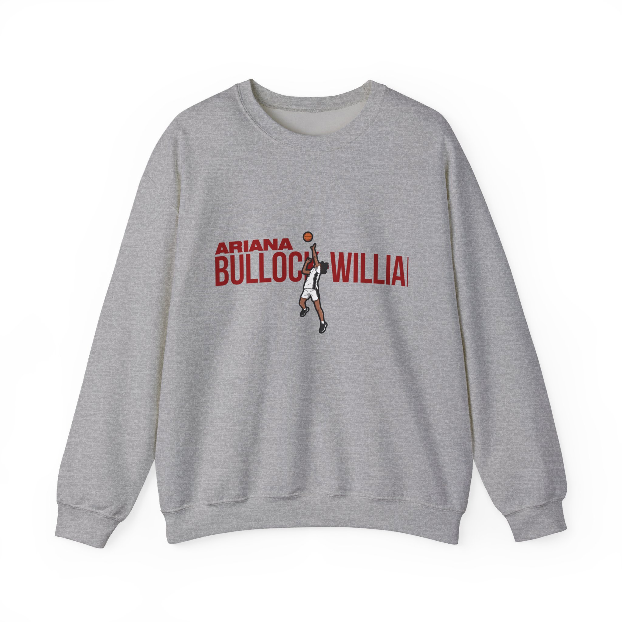 Crewneck Sweatshirt — character_player_name in Grey
