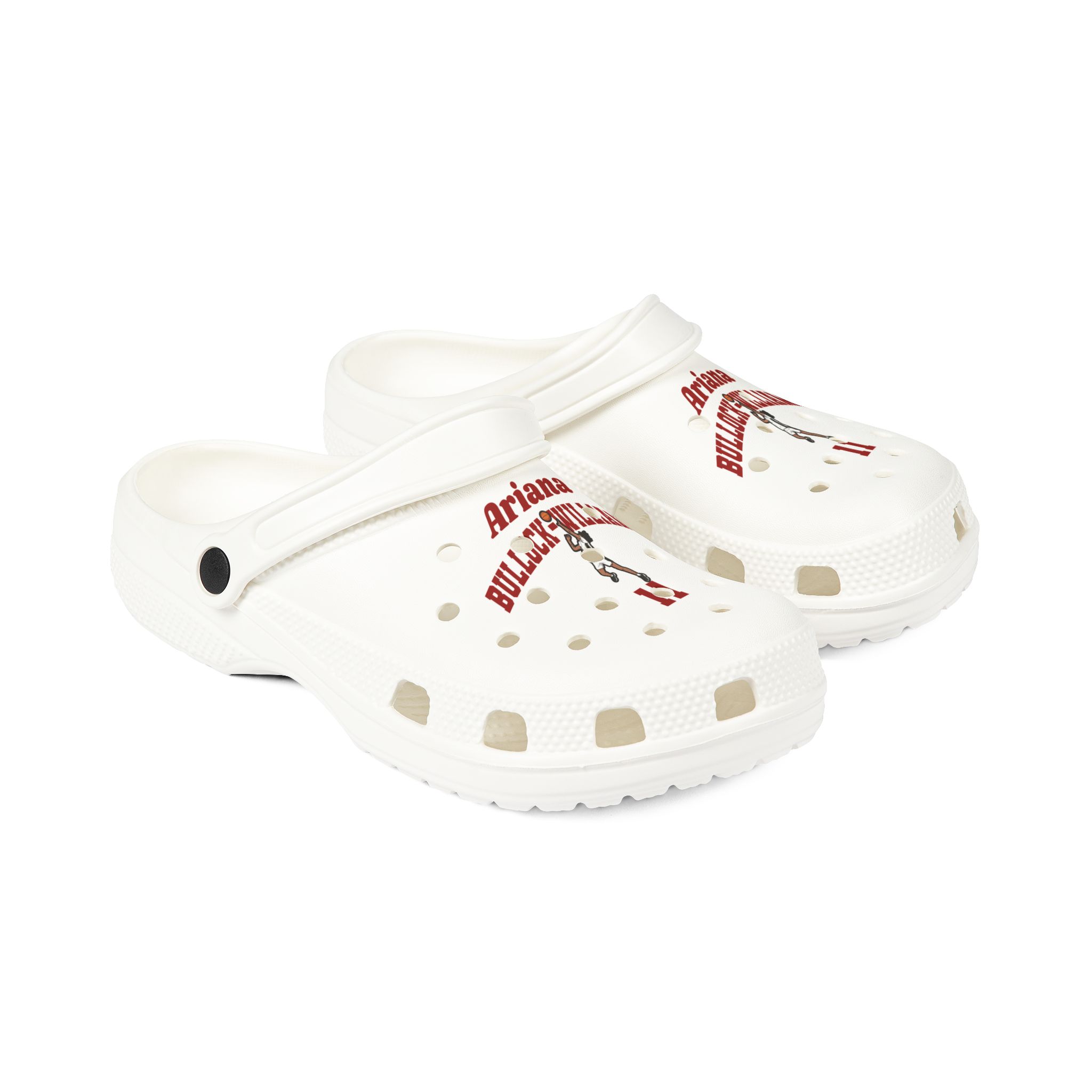 Rubber Clogs — character_signature_arch in White
