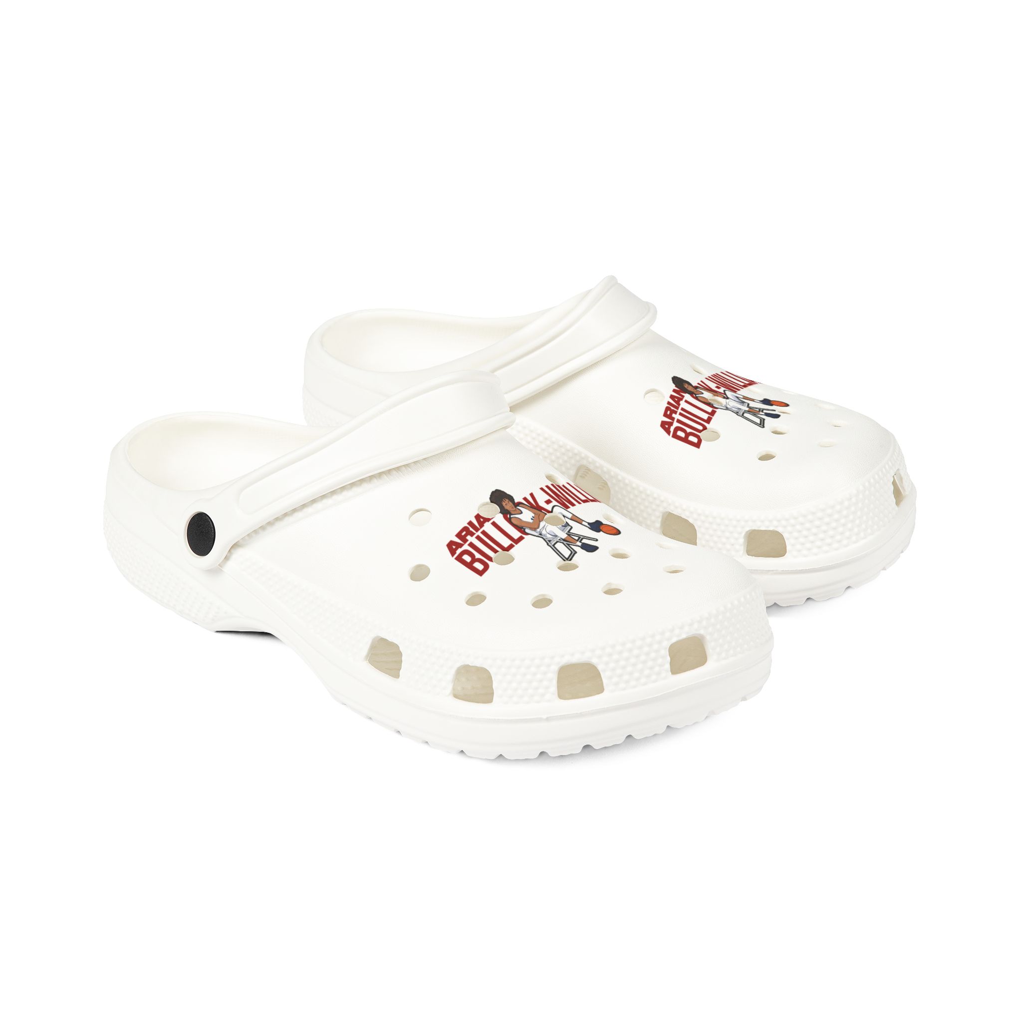 Rubber Clogs — character_player_name in White