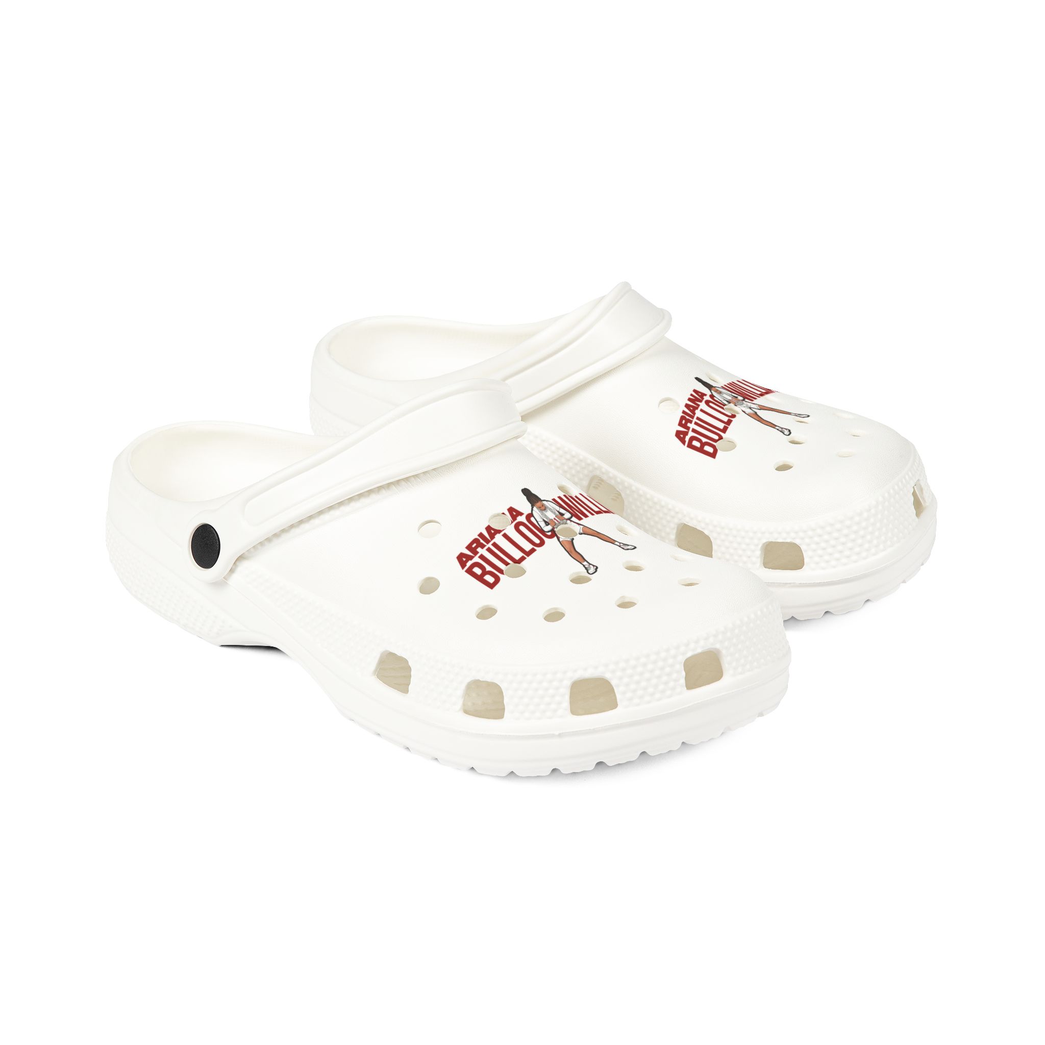 Rubber Clogs — character_player_name in White