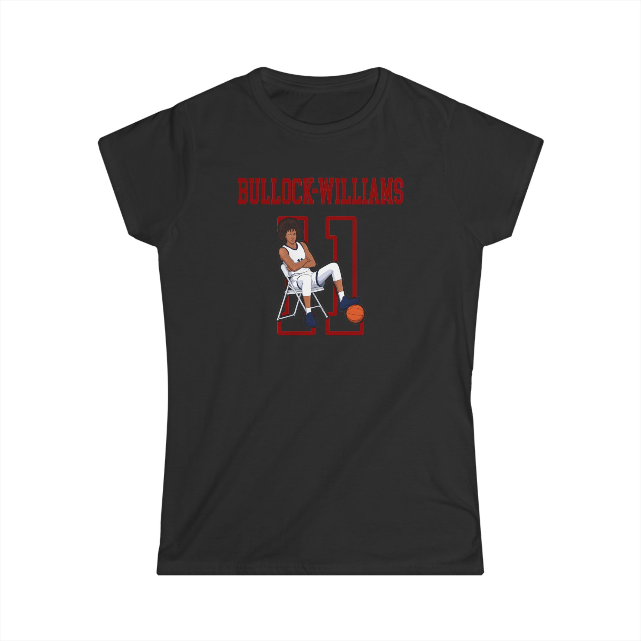 Women's Softstyle Tee — character_shirsey in Black
