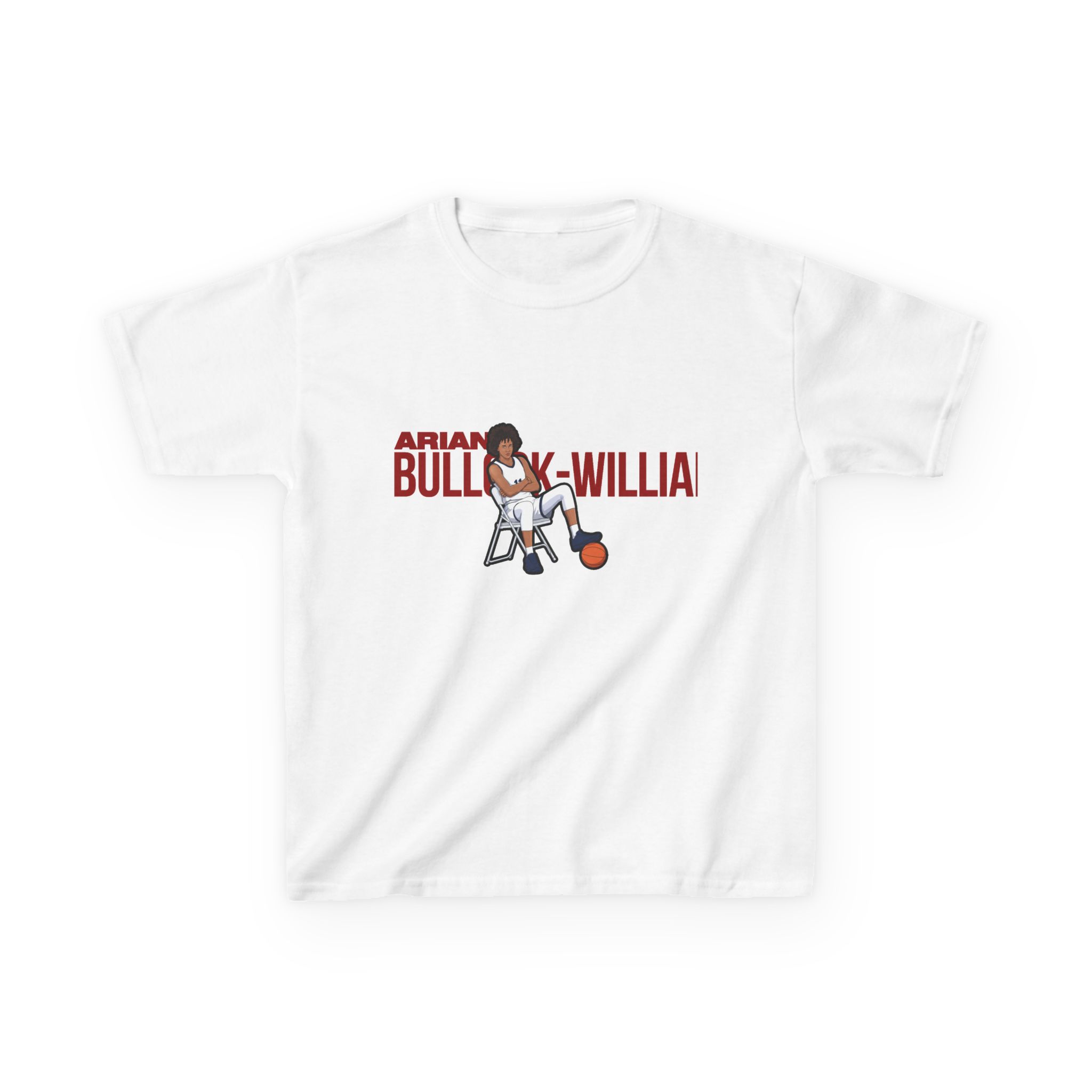 Youth Tee — character_player_name in White