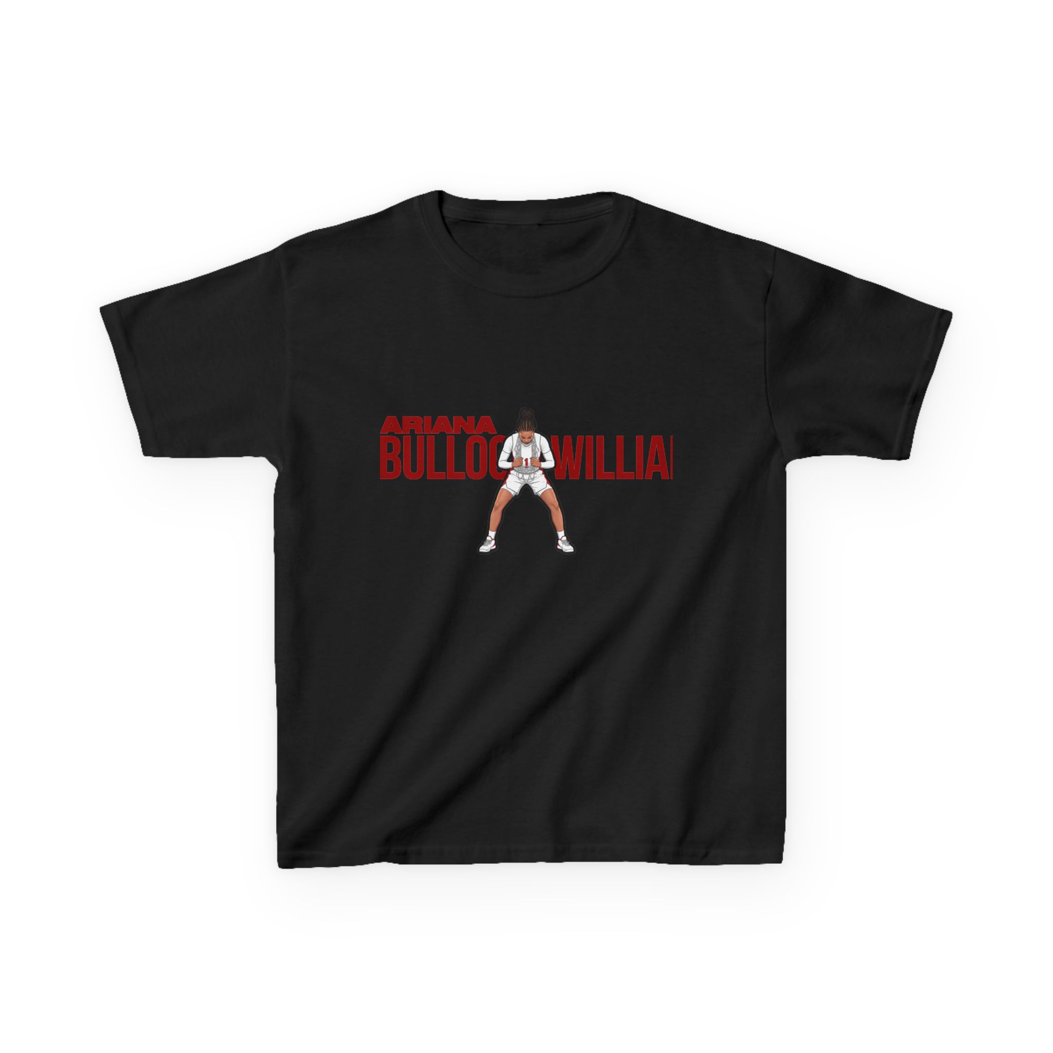 Youth Tee — character_player_name in Black