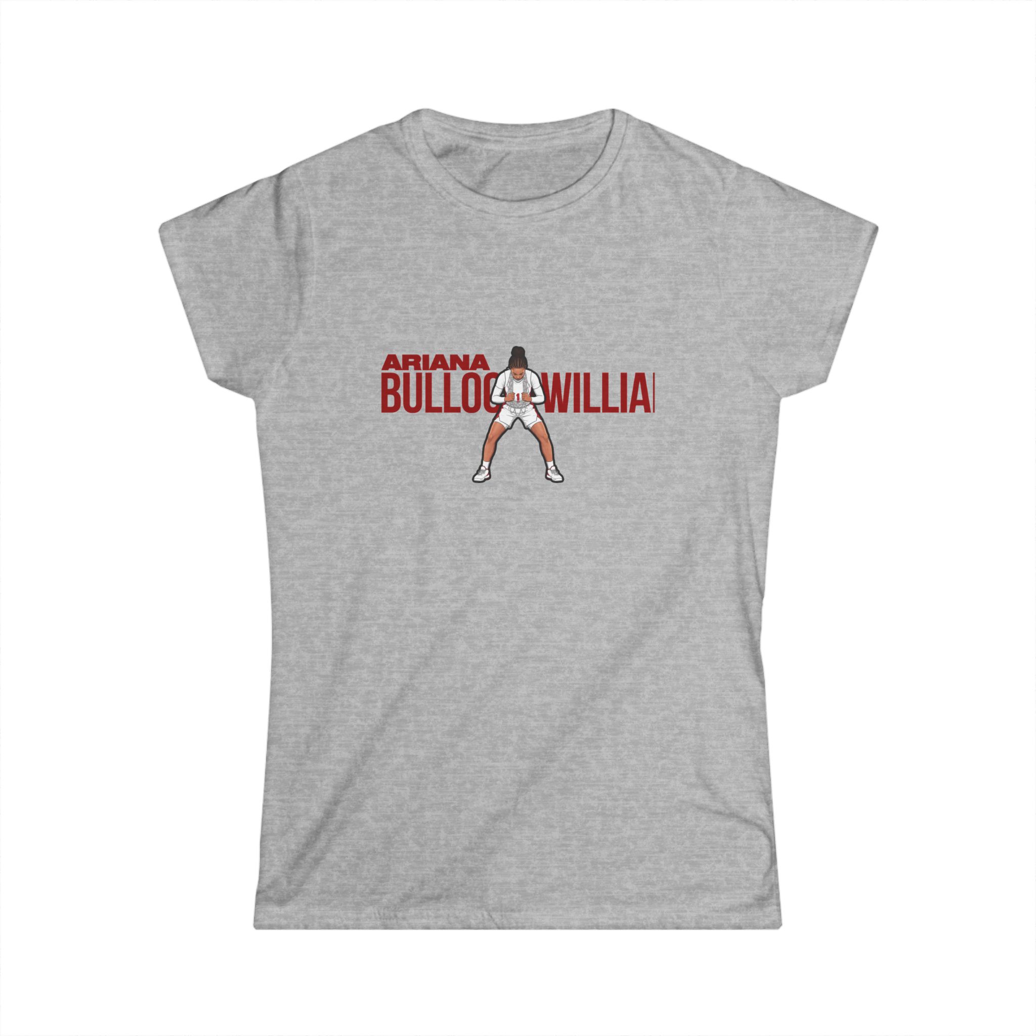 Women's Softstyle Tee — character_player_name in Grey