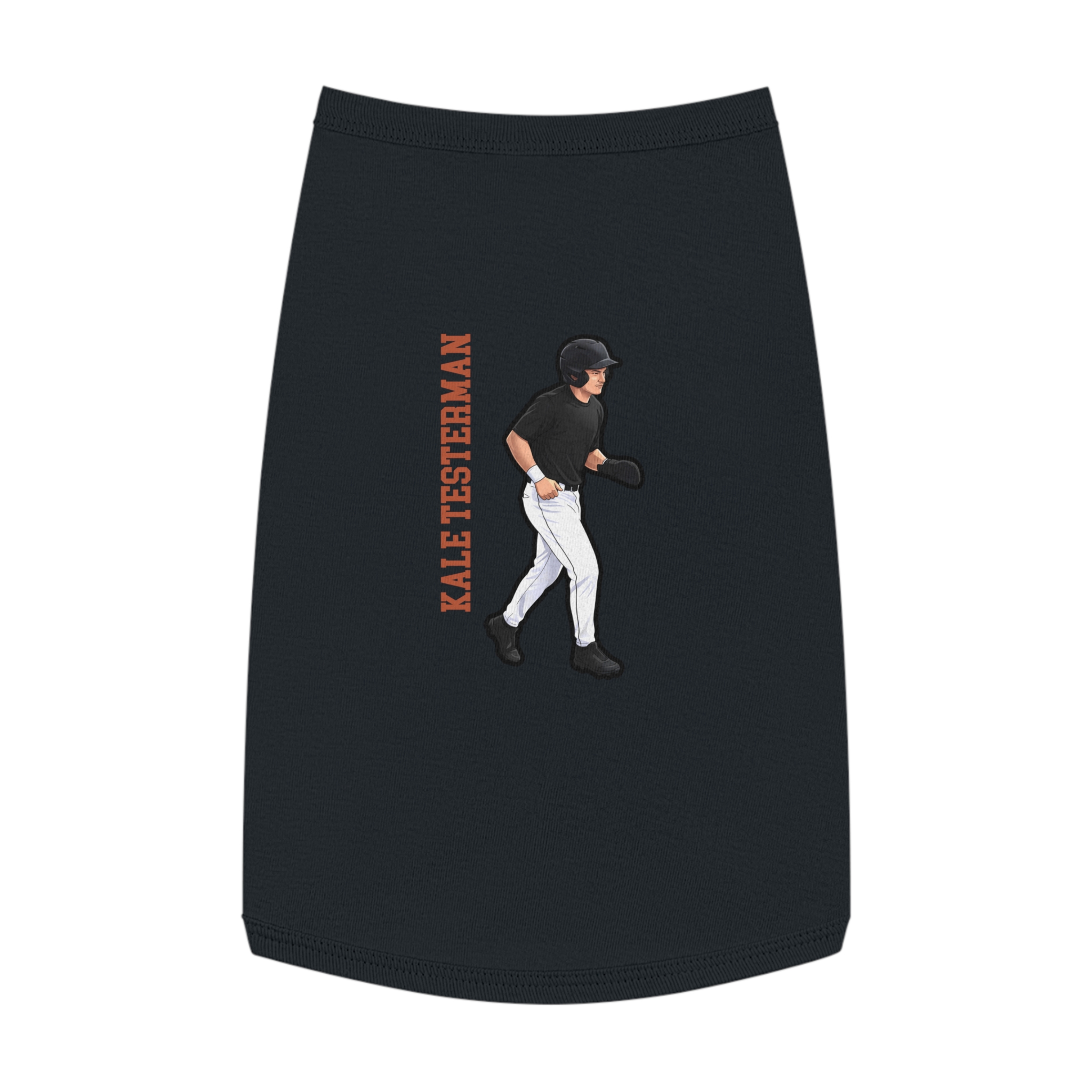 Pet Tank Top — character_name_vertical in White