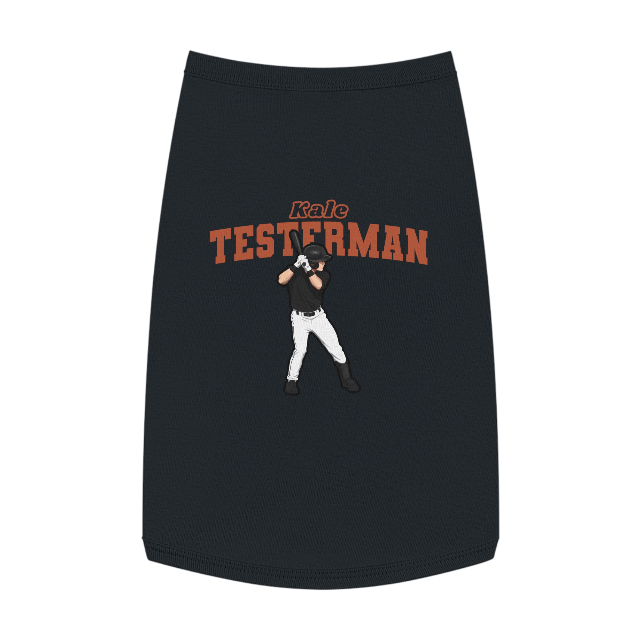 Pet Tank Top — character_name_arch in Black