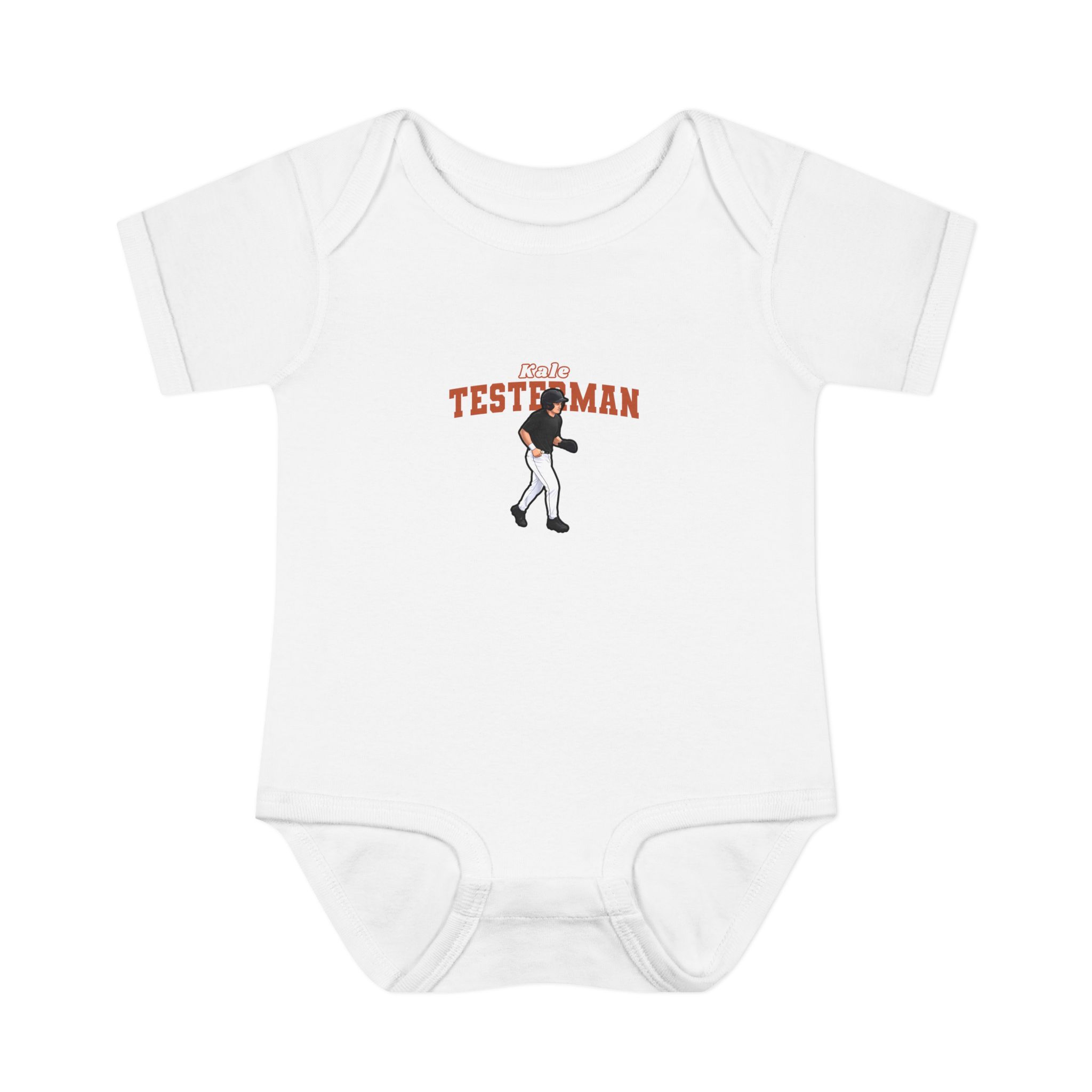 Baby Onesie — character_name_arch in White
