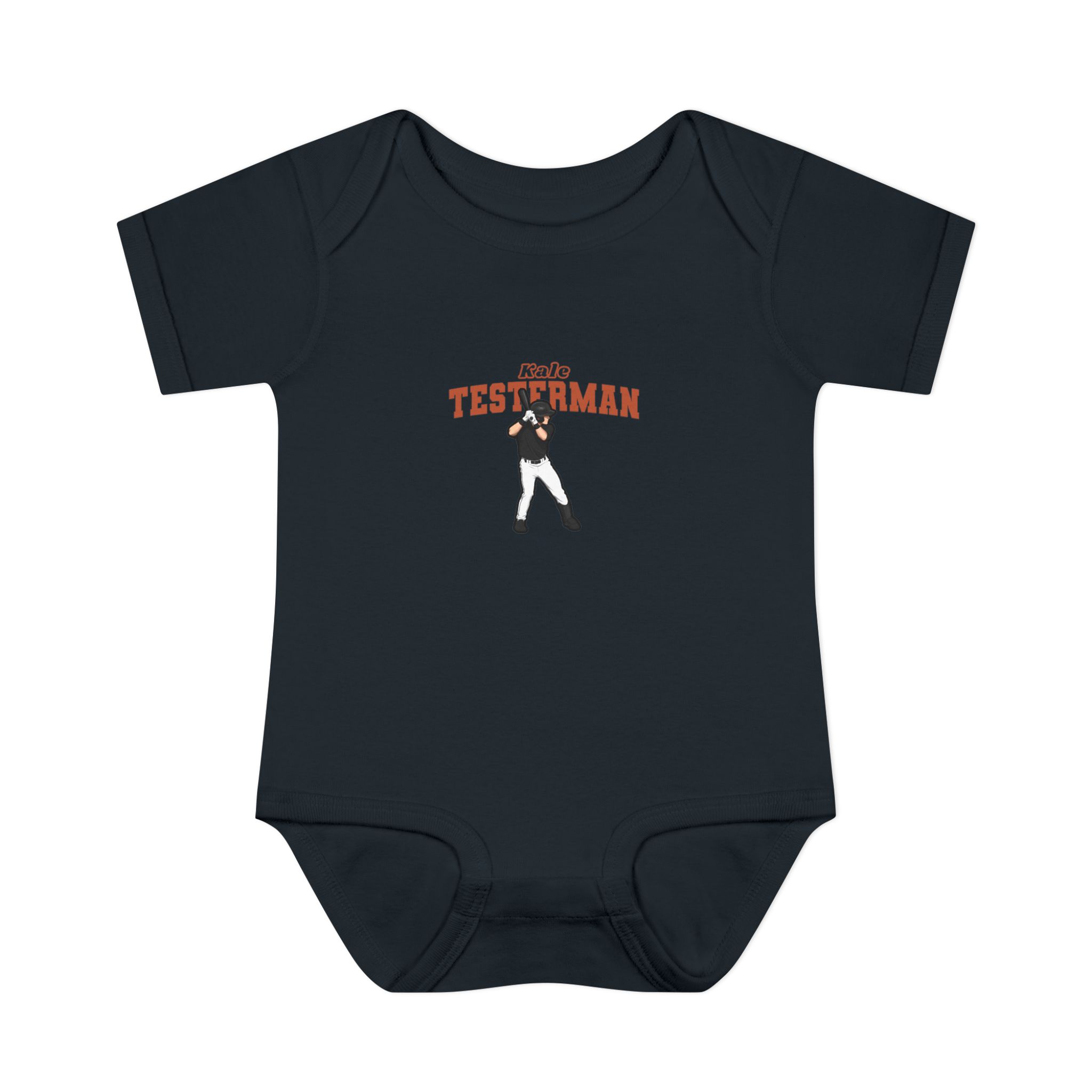 Baby Onesie — character_name_arch in Black