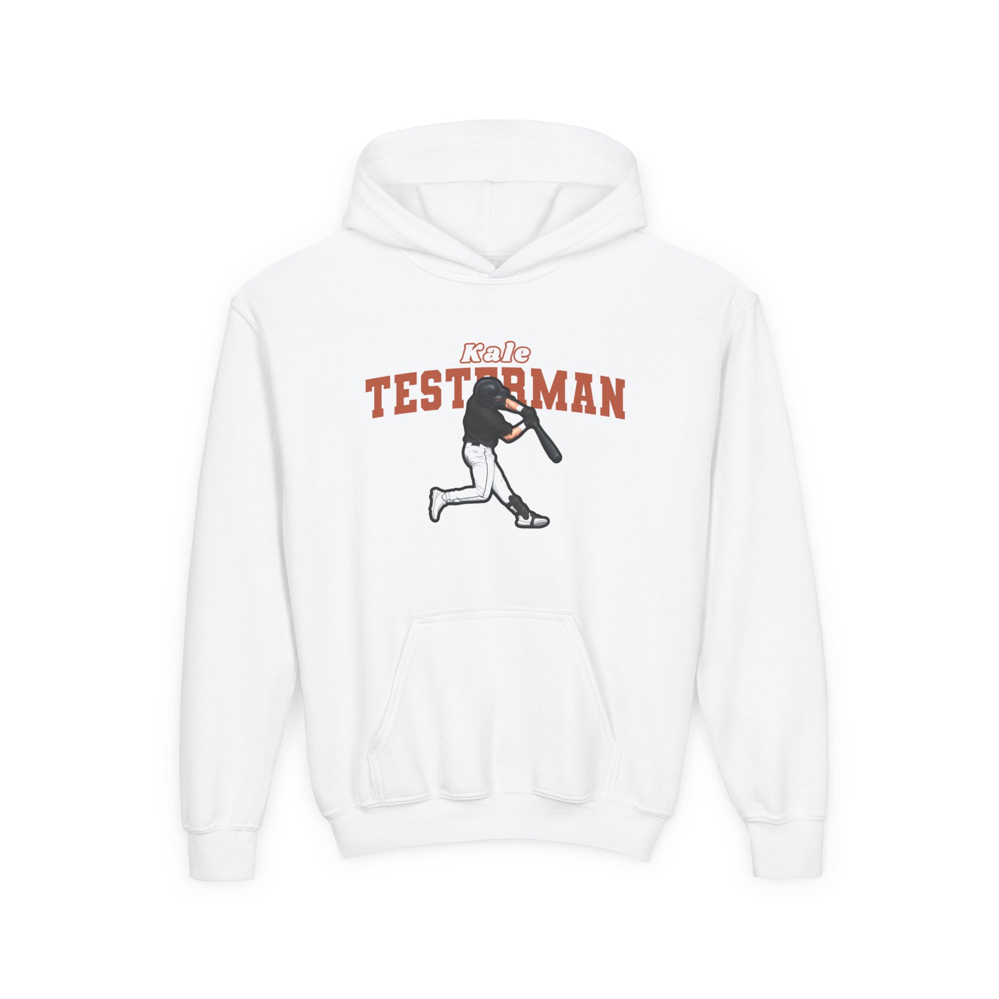 Youth Hoodie — character_name_arch in White