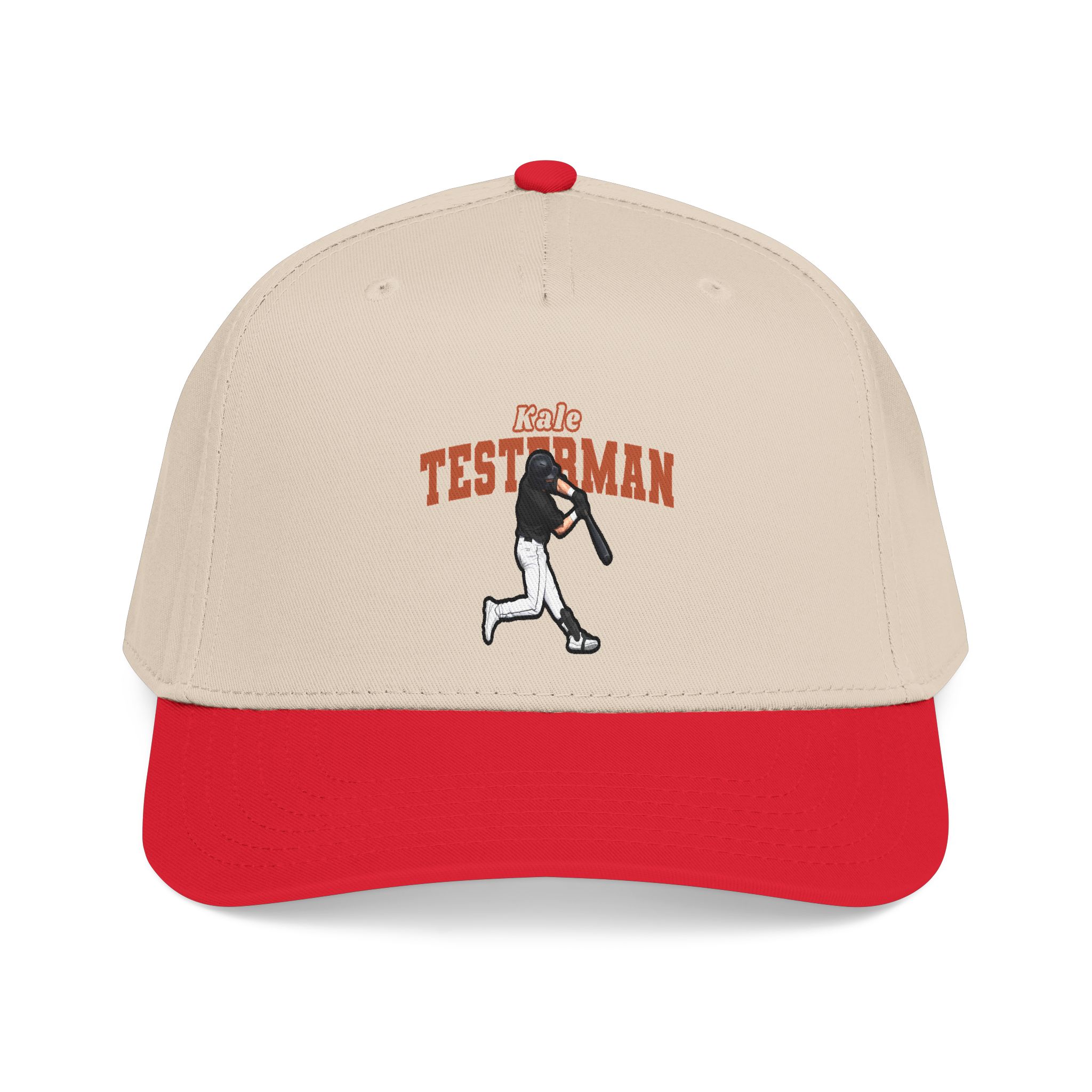 Baseball Cap — character_name_arch in Red / Natural