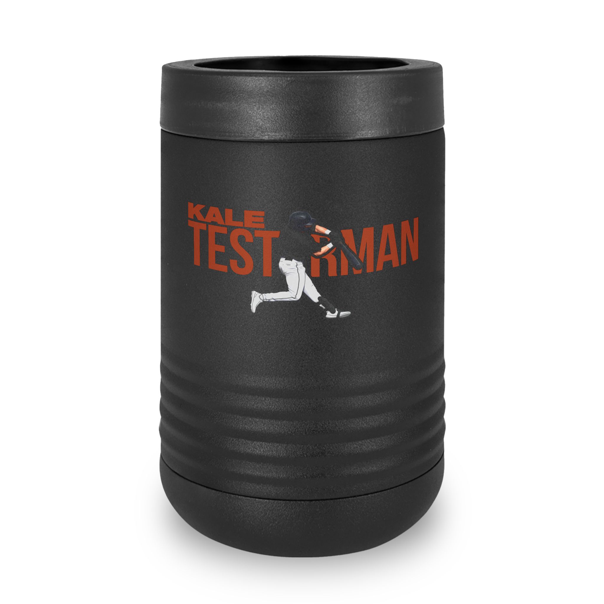 Stainless Can Cooler — character_player_name in Black
