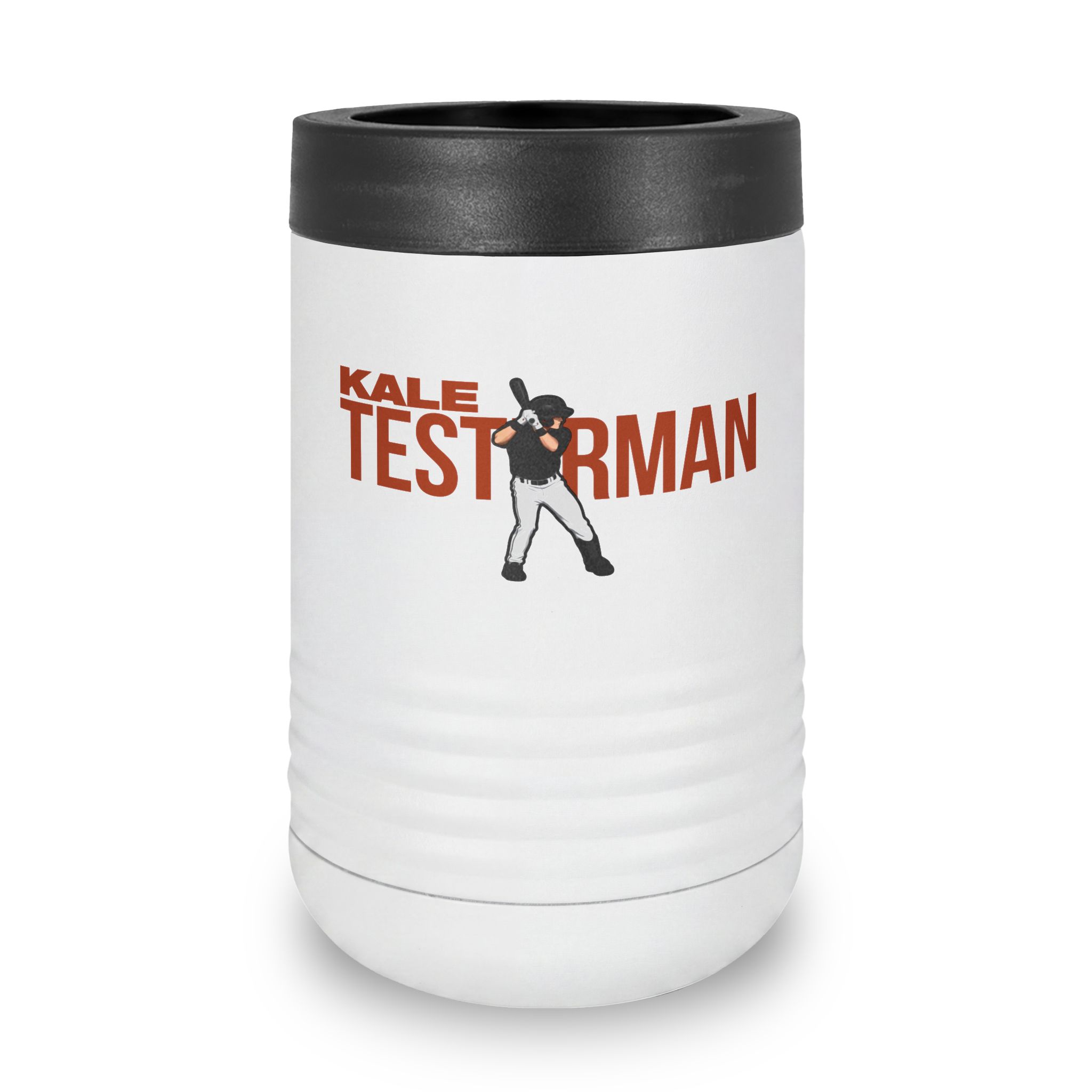 Stainless Can Cooler — character_player_name in White