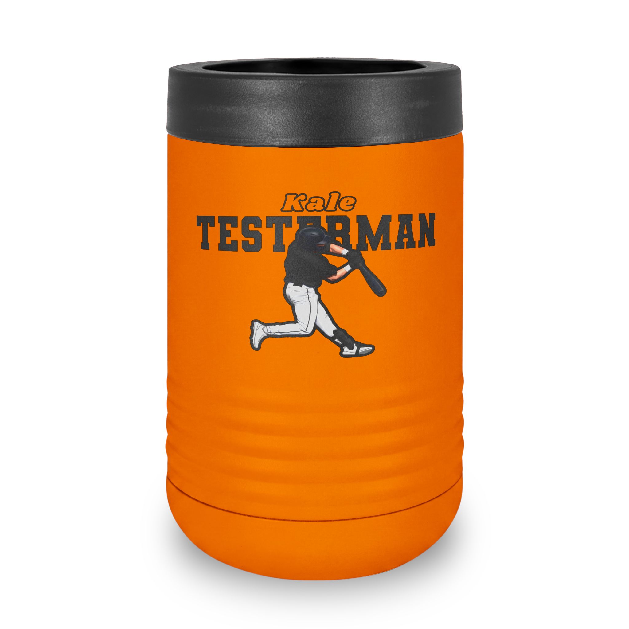 Stainless Can Cooler — character_name_arch in Orange