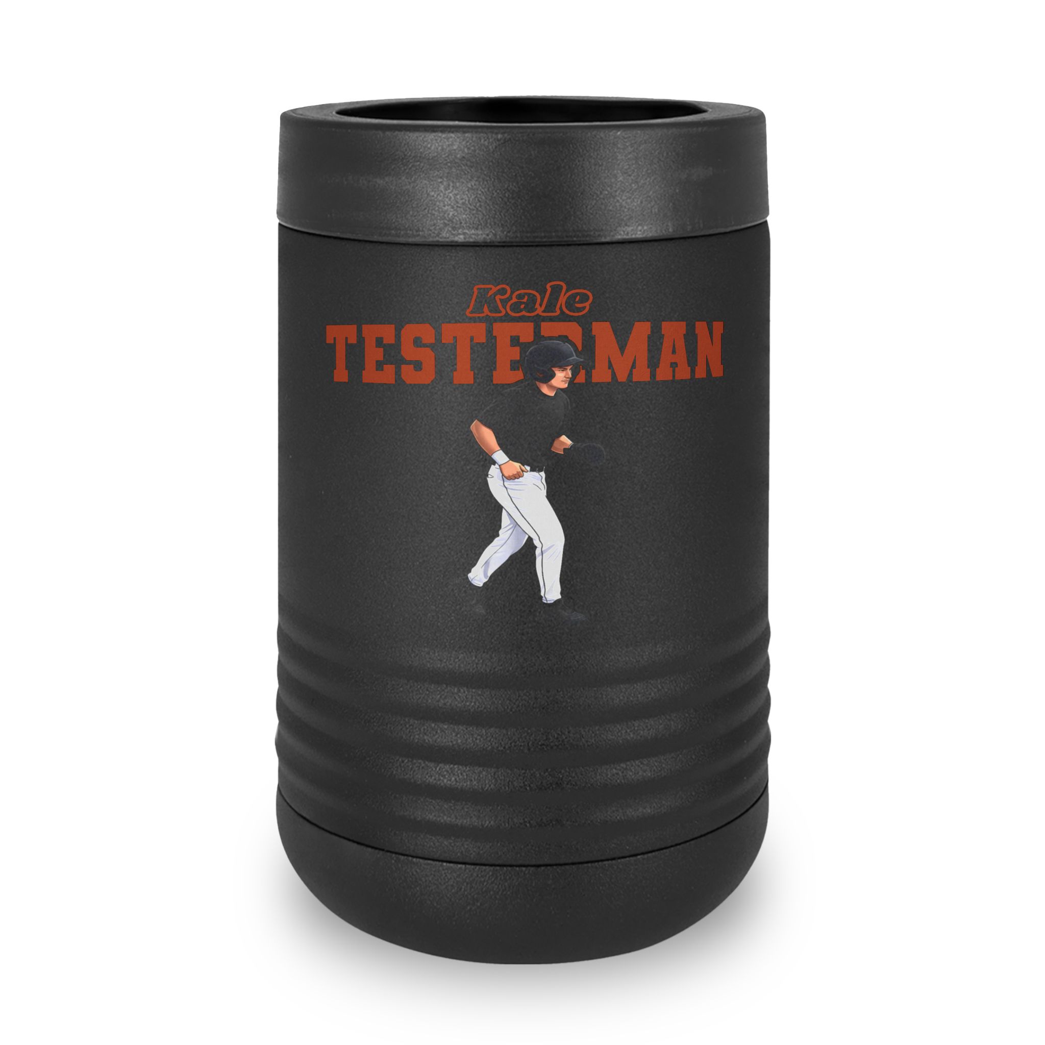 Stainless Can Cooler — character_name_arch in Black