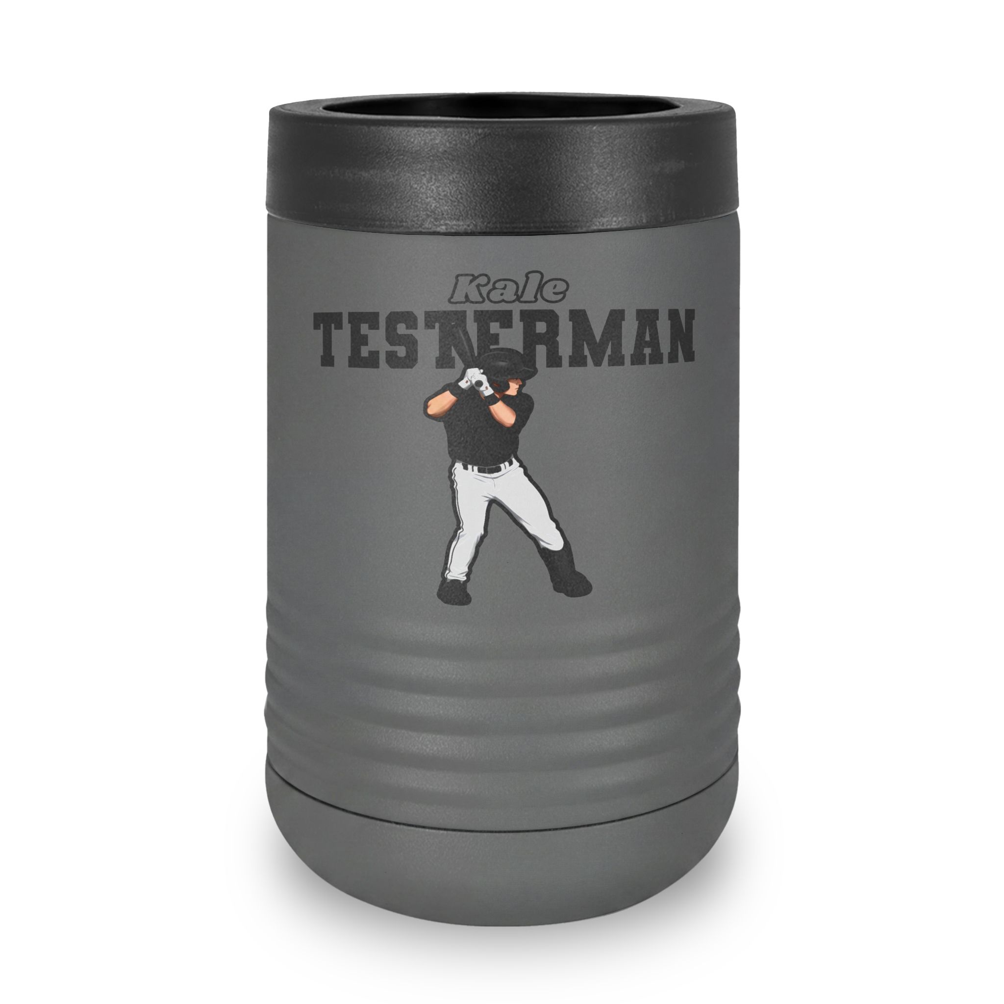 Stainless Can Cooler — character_name_arch in Grey