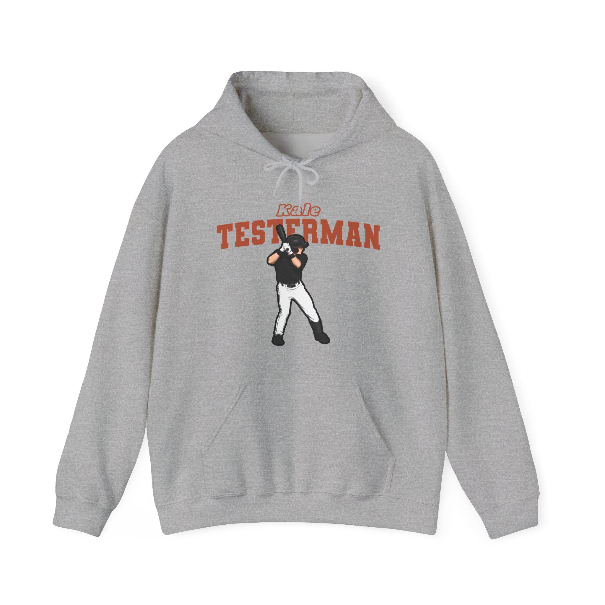 Hoodie — character_name_arch in Grey