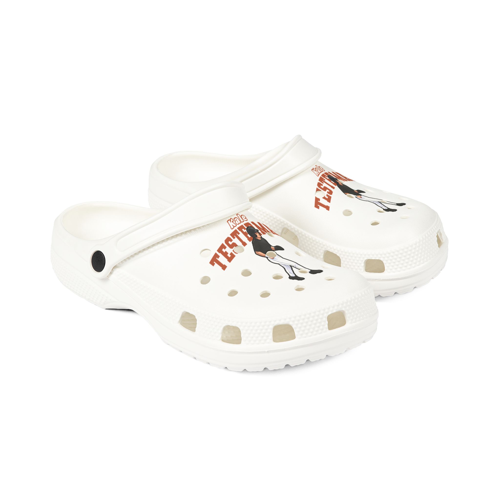 Rubber Clogs — character_name_arch in White