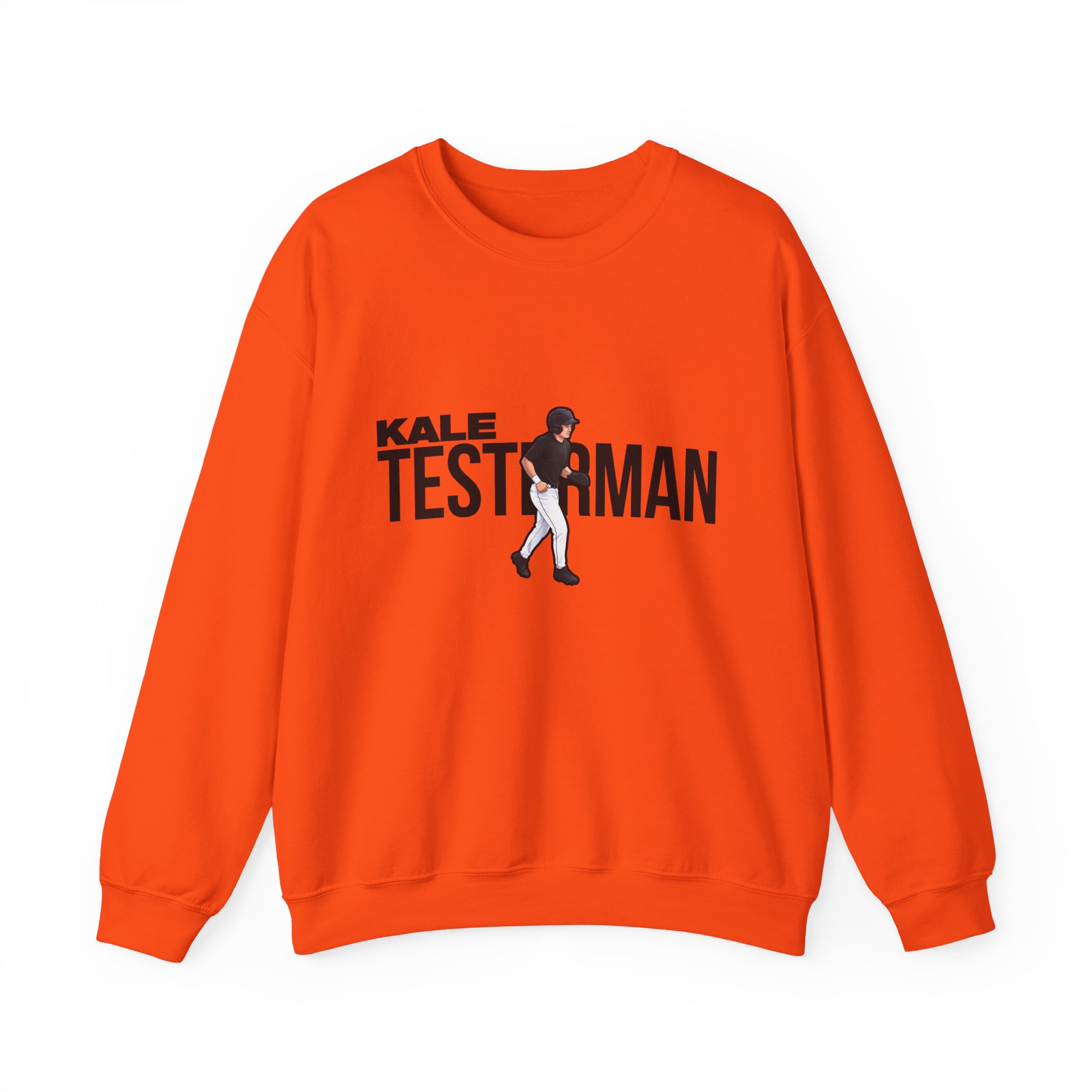 Crewneck Sweatshirt — character_player_name in Orange