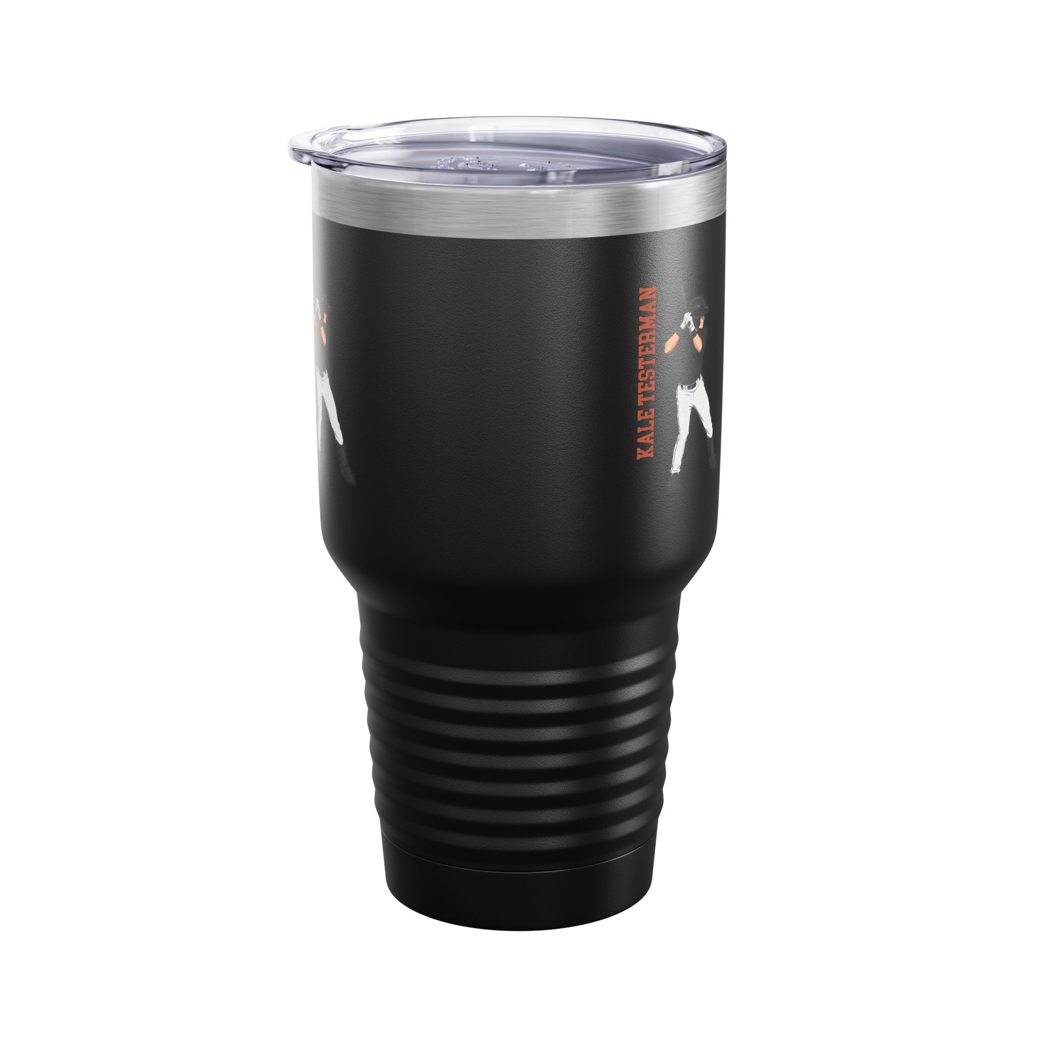 30oz Tumbler — character_name_vertical in Black