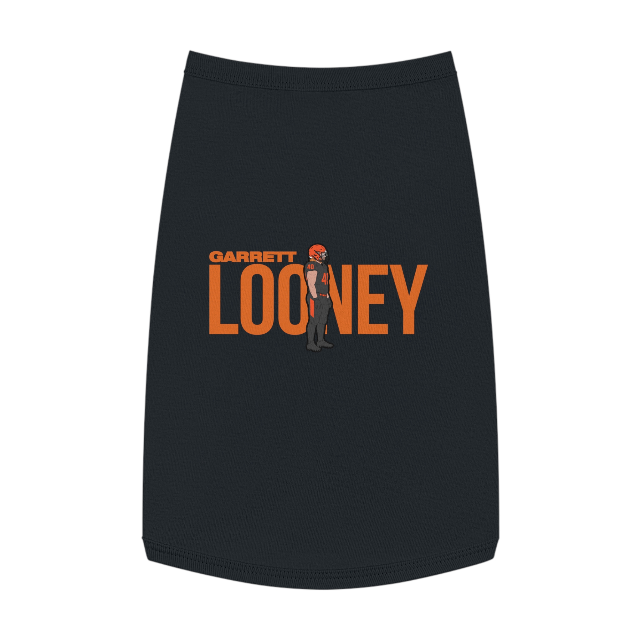 Pet Tank Top — character_player_name in Black