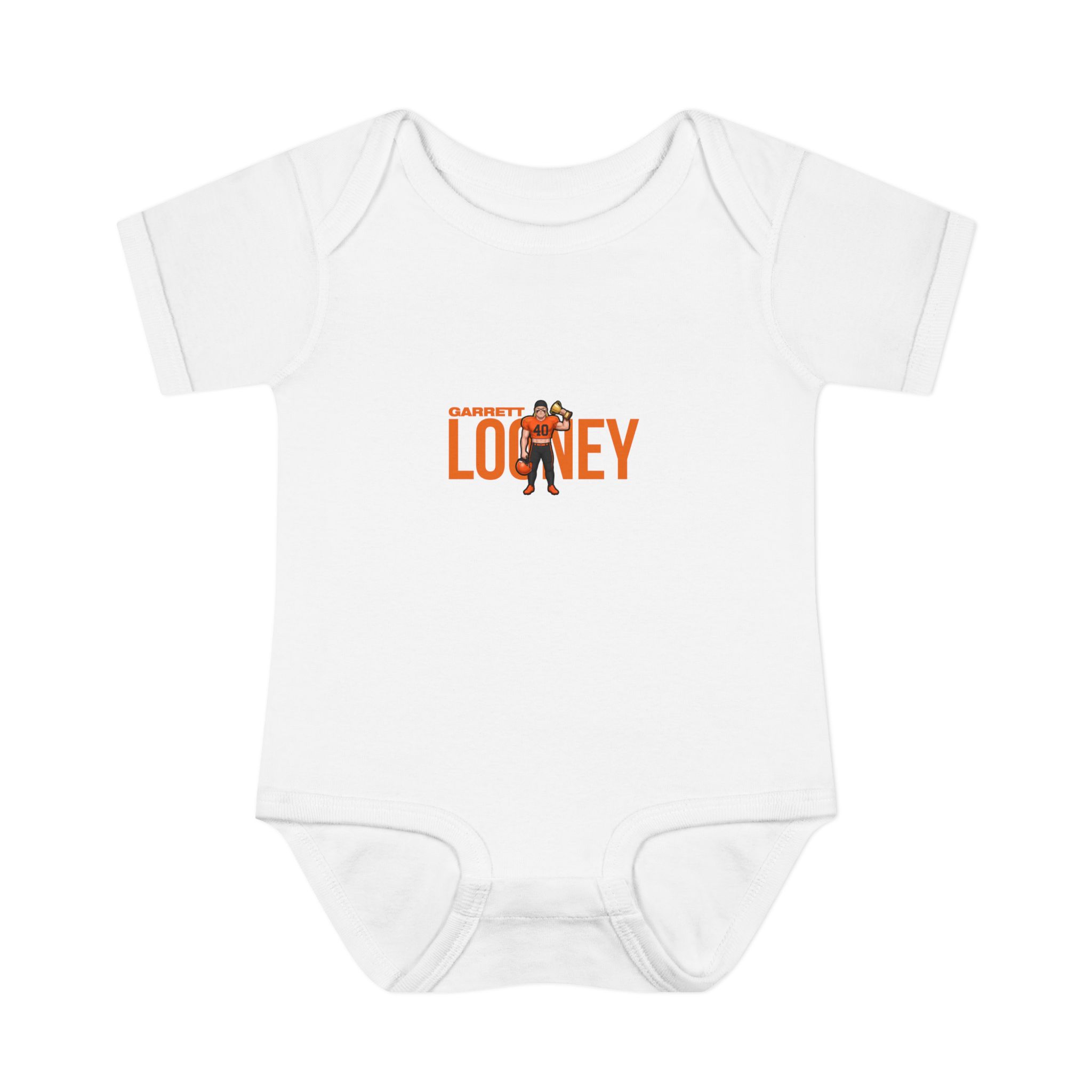 Baby Onesie — character_player_name in White