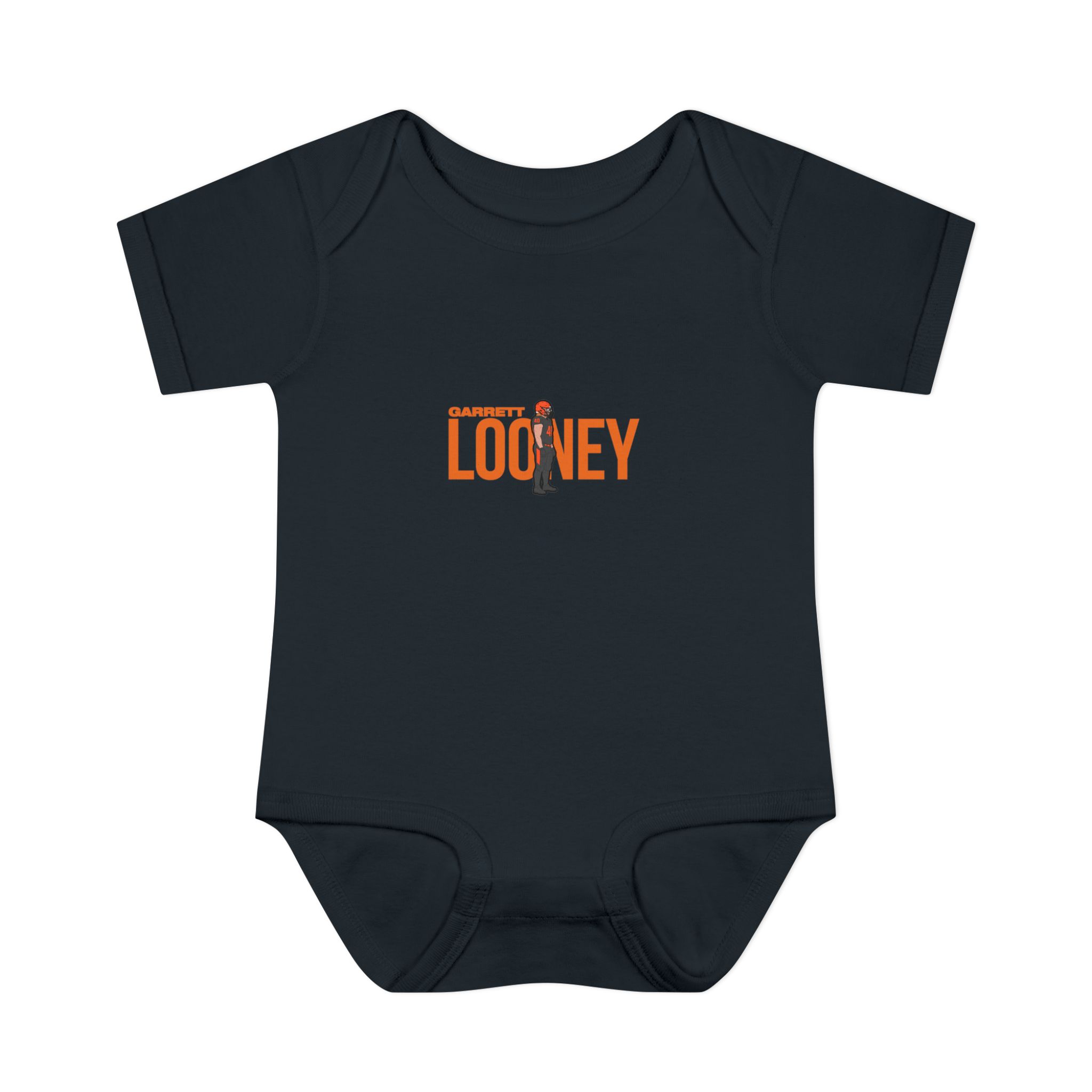 Baby Onesie — character_player_name in Black