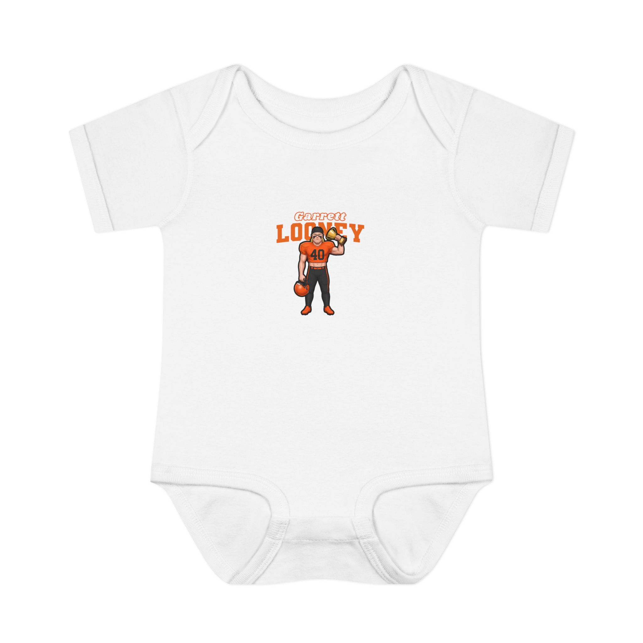 Baby Onesie — character_name_arch in White