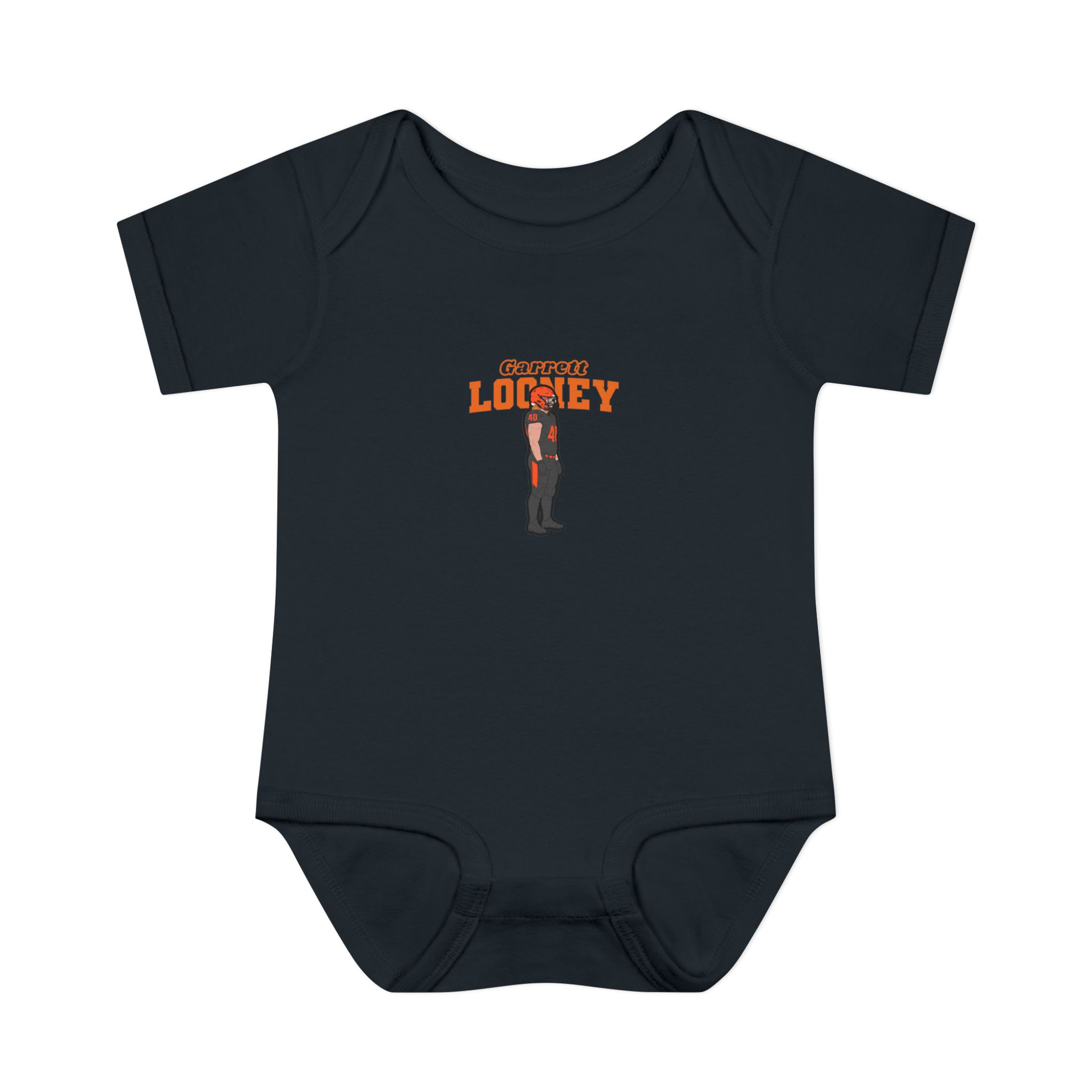 Baby Onesie — character_name_arch in Black