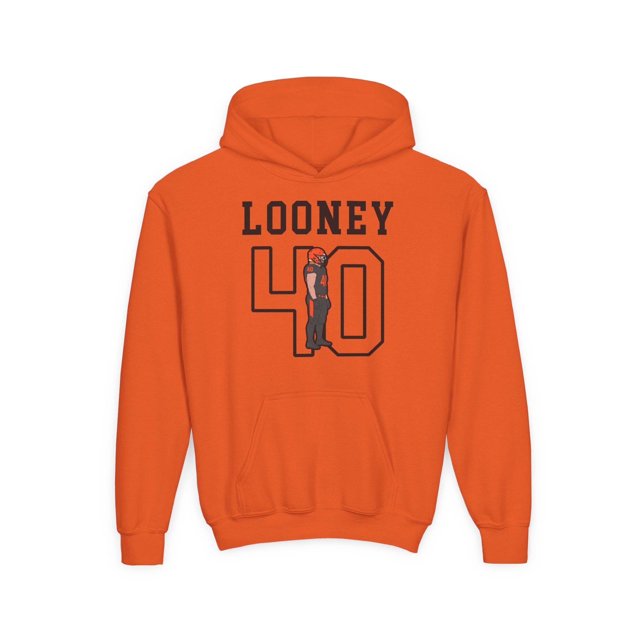 Youth Hoodie — character_shirsey in Orange