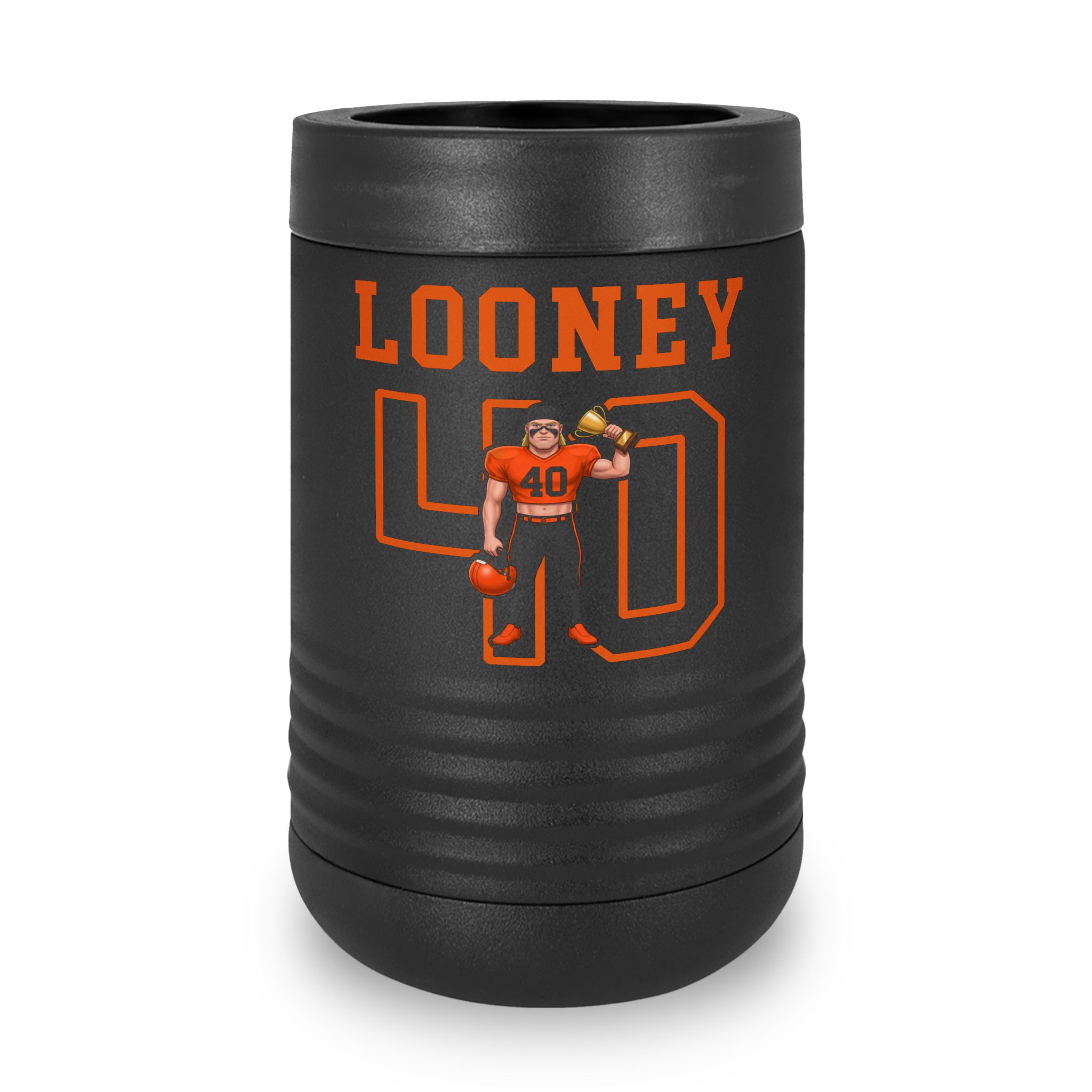 Stainless Can Cooler — character_shirsey in Black