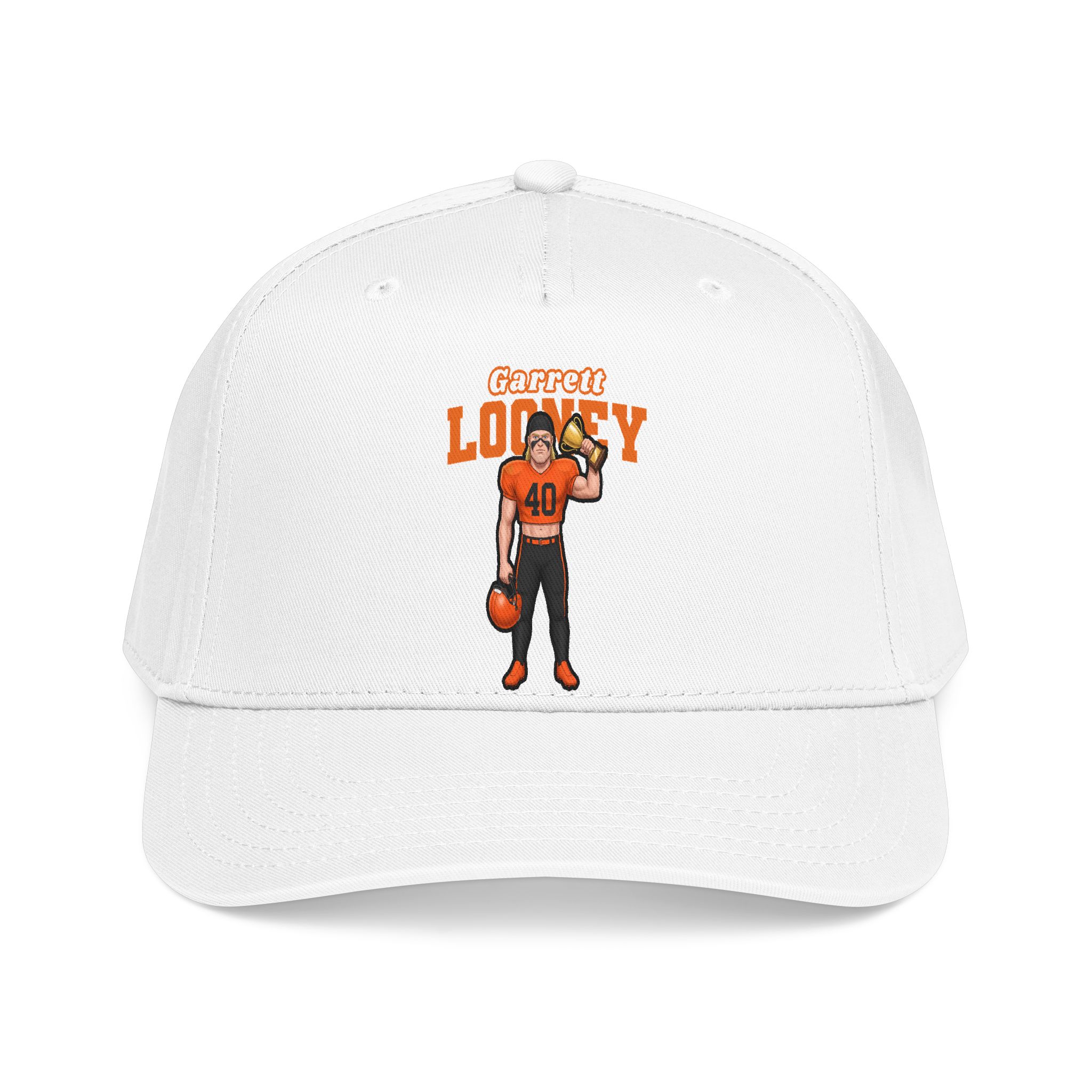 Baseball Cap — character_name_arch in White