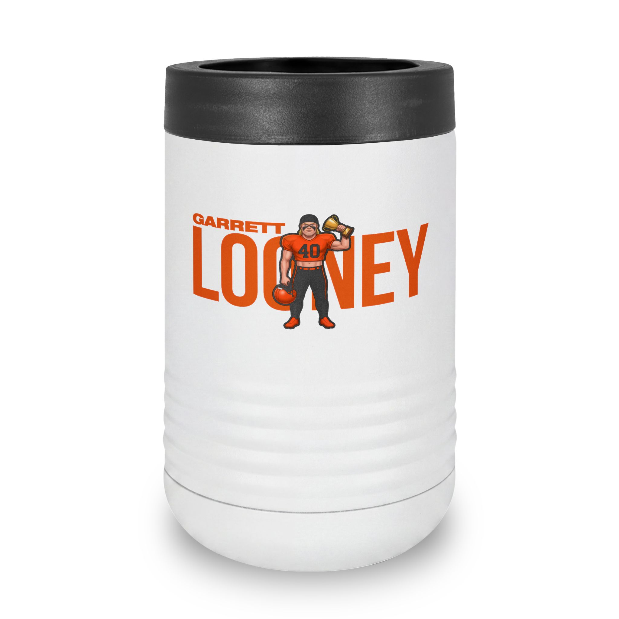 Stainless Can Cooler — character_player_name in White
