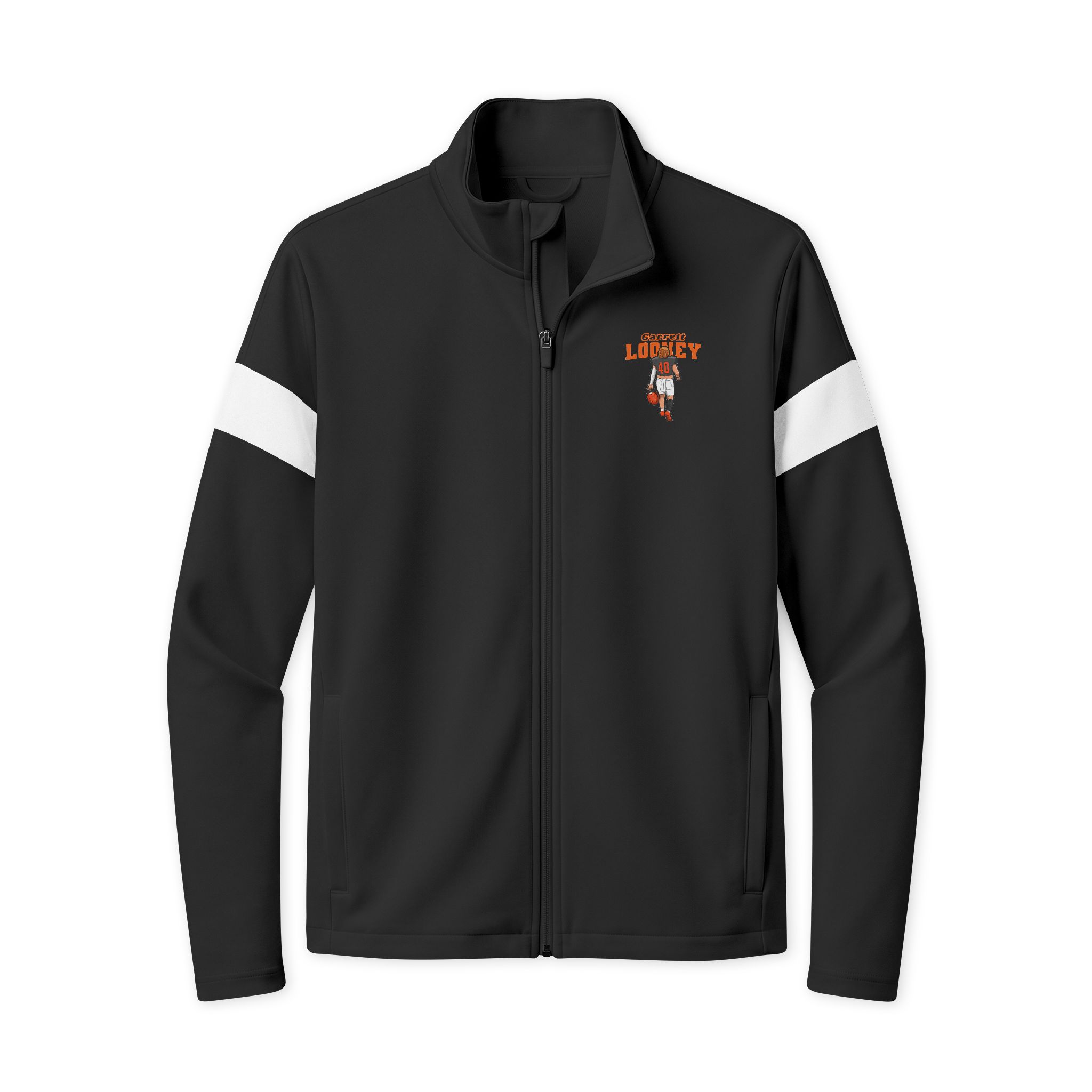 Travel Full-Zip Jacket — character_name_arch in Black/ White
