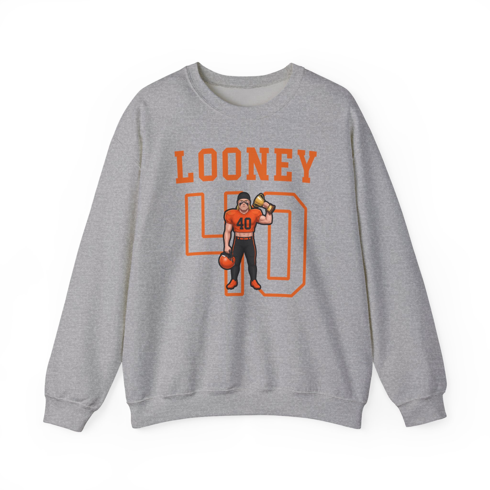 Crewneck Sweatshirt — character_shirsey in Grey