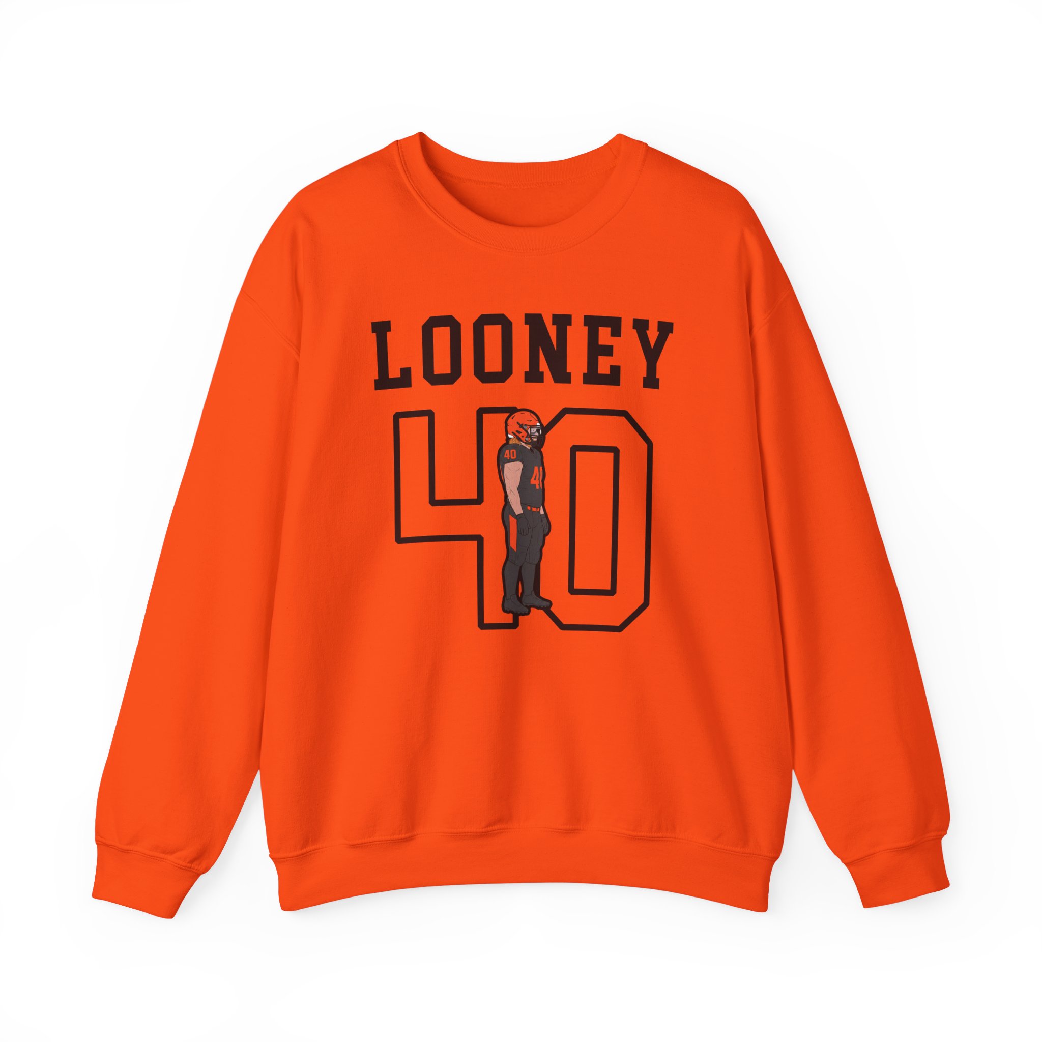 Crewneck Sweatshirt — character_shirsey in Orange