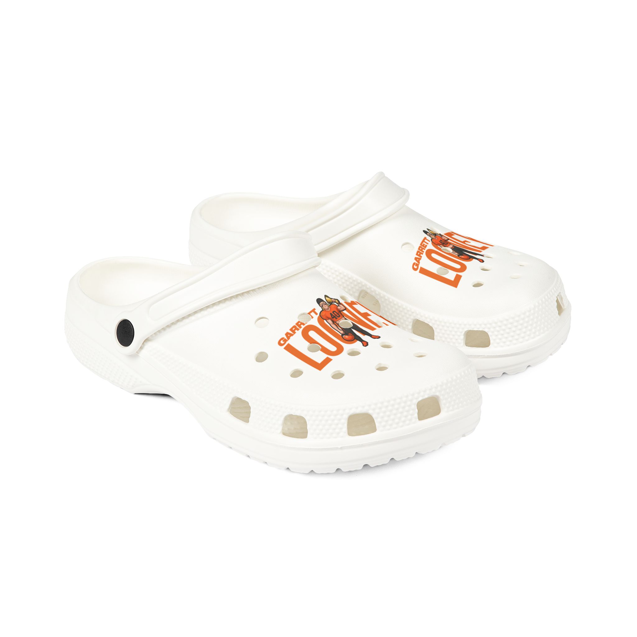 Rubber Clogs — character_player_name in White