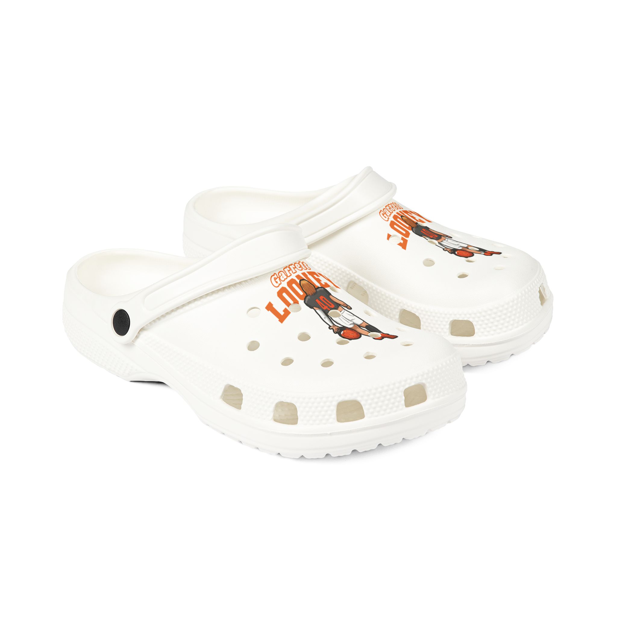 Rubber Clogs — character_name_arch in White