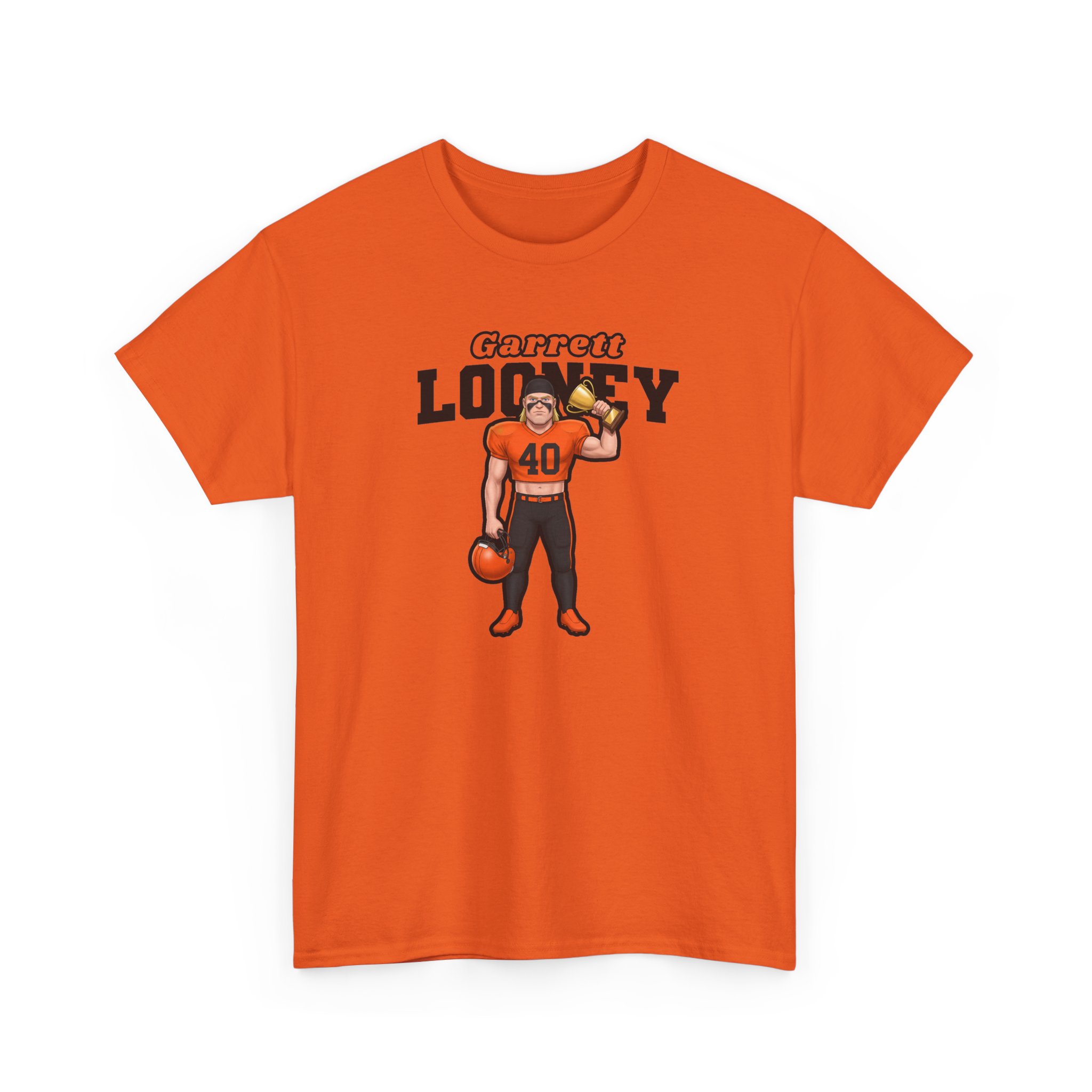 Tee — character_name_arch in Orange