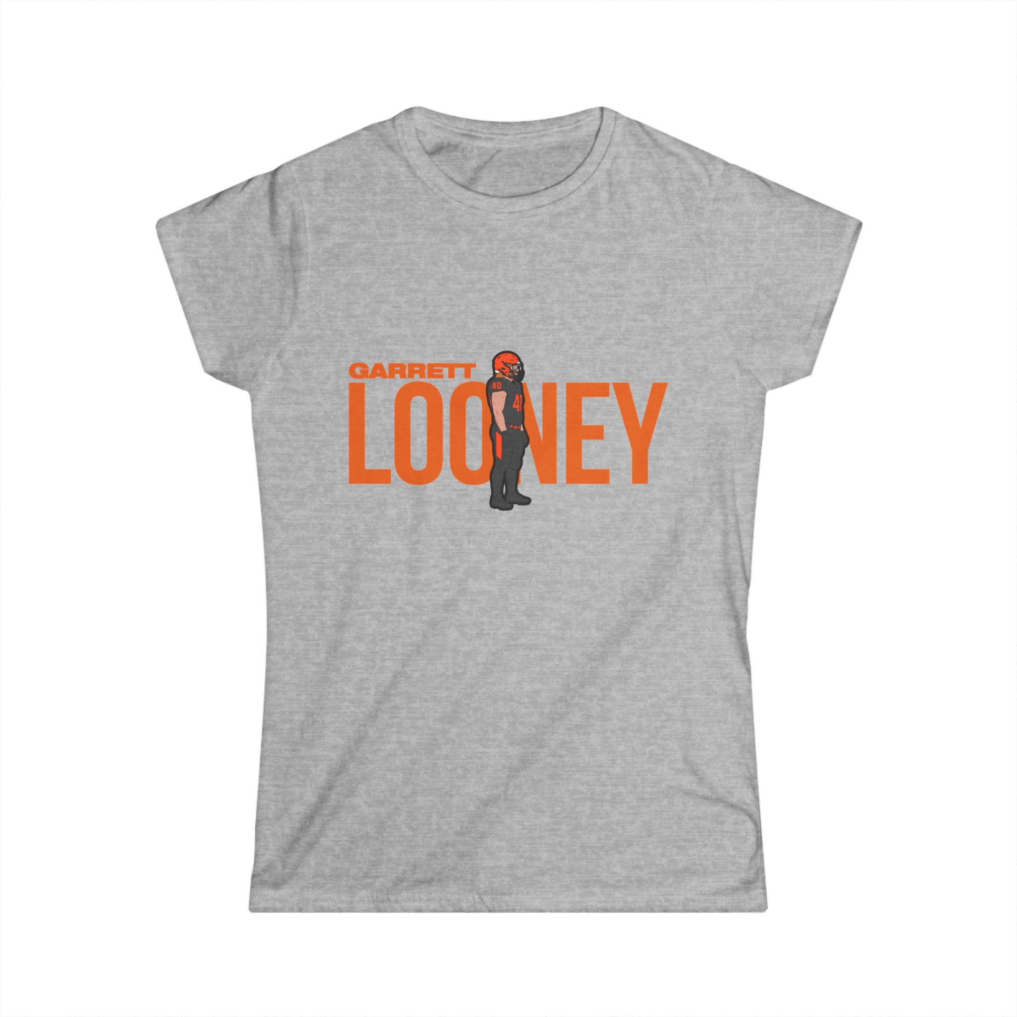 Women's Softstyle Tee — character_player_name in Grey