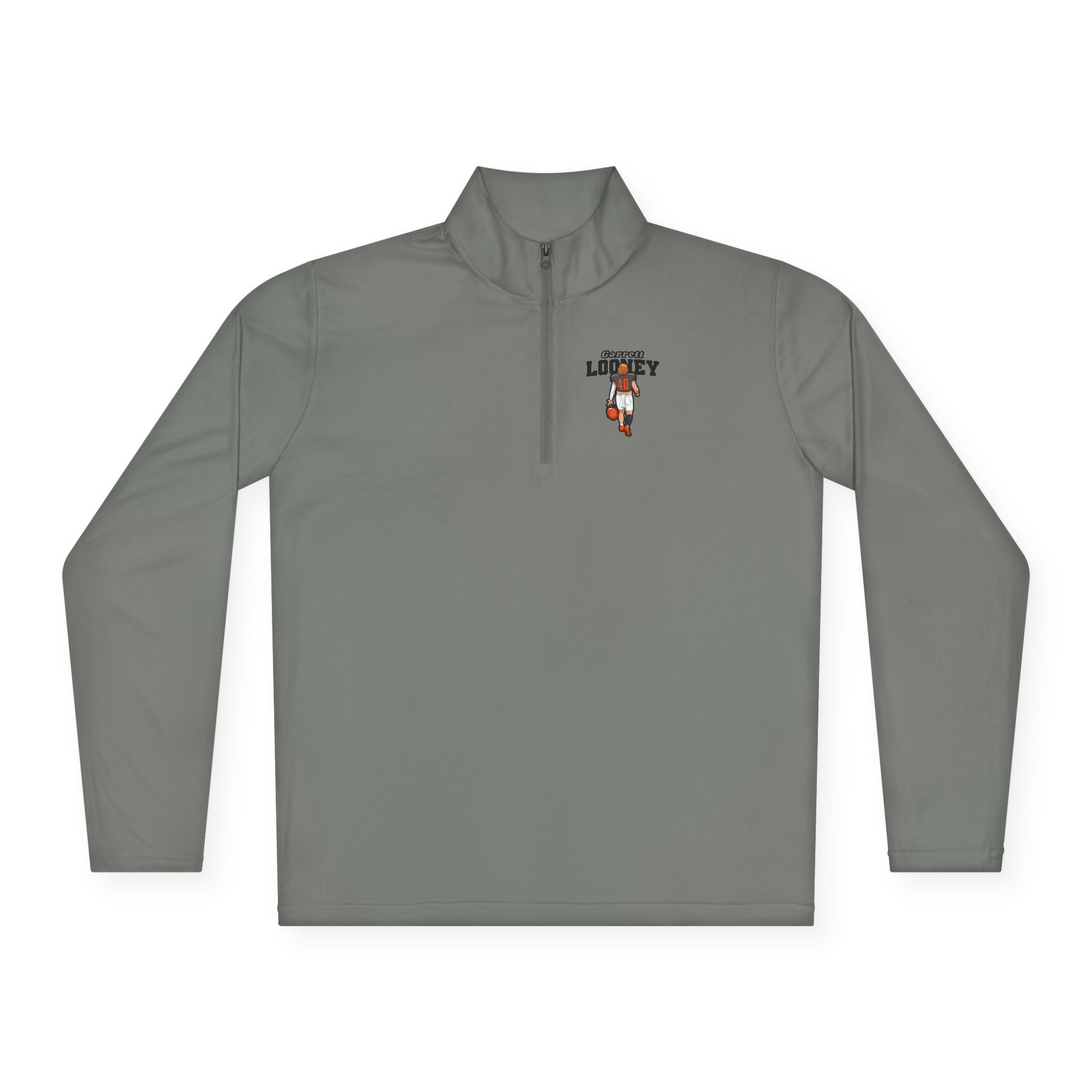 Q-Zip Pullover — character_name_arch in Grey